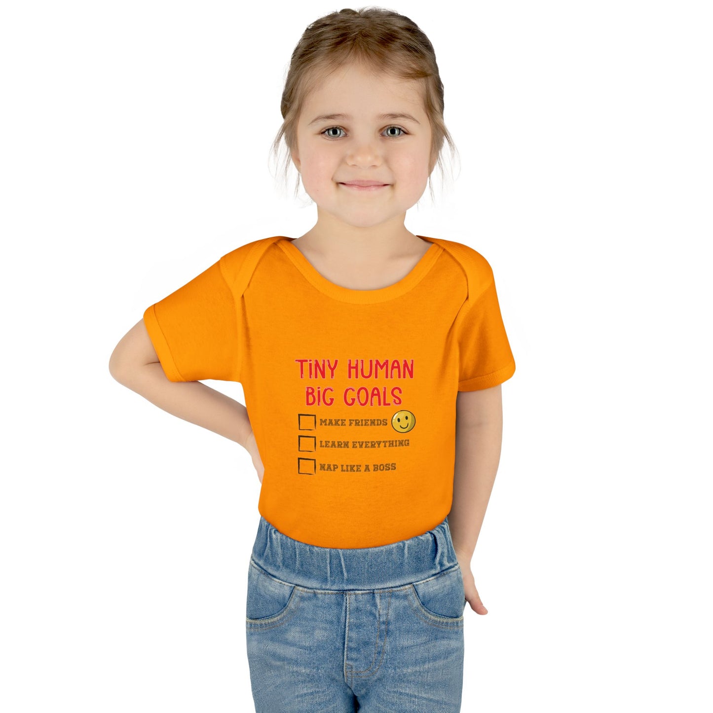 Tiny Human, Big Goals β Infant Bodysuit