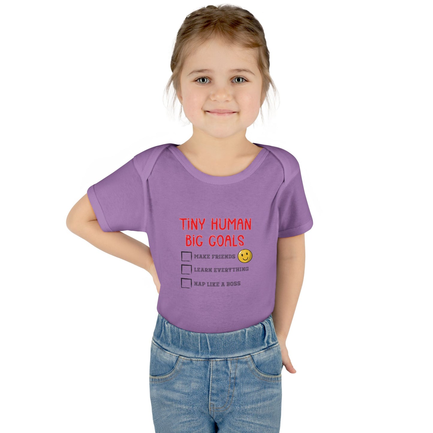 Tiny Human, Big Goals β Infant Bodysuit