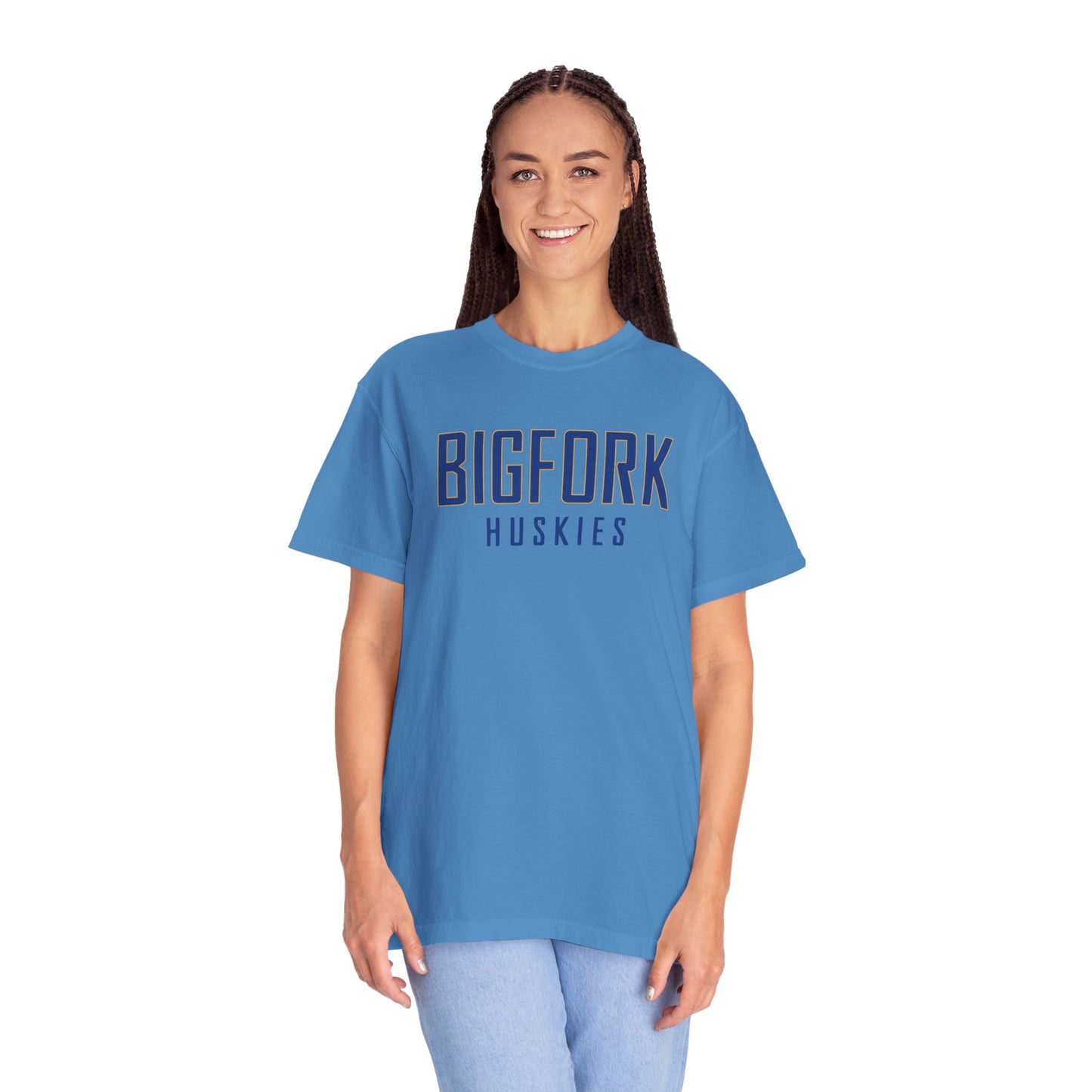 Bigfork Huskies Wordmark Unisex Garment-Dyed T-shirt