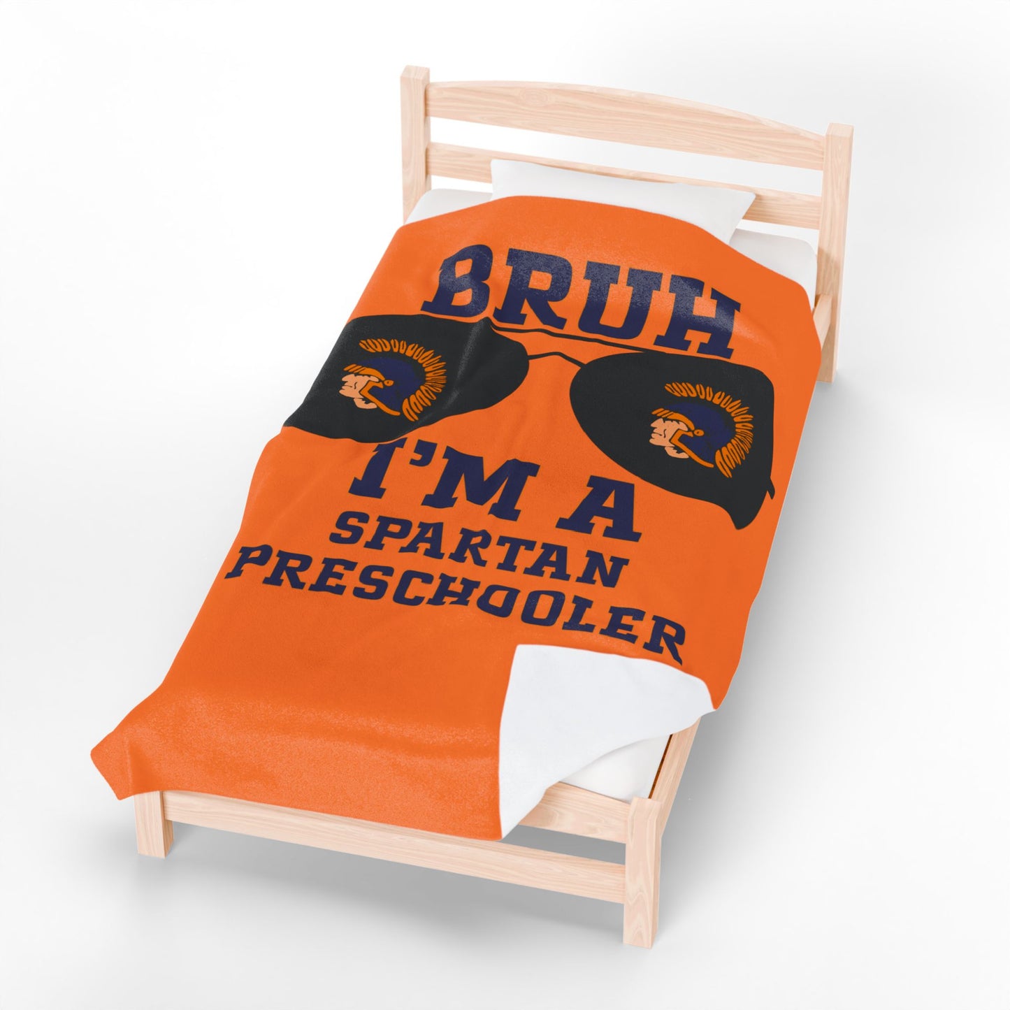 BRUH I’m a Spartan Preschooler – Velveteen Nap Blanket