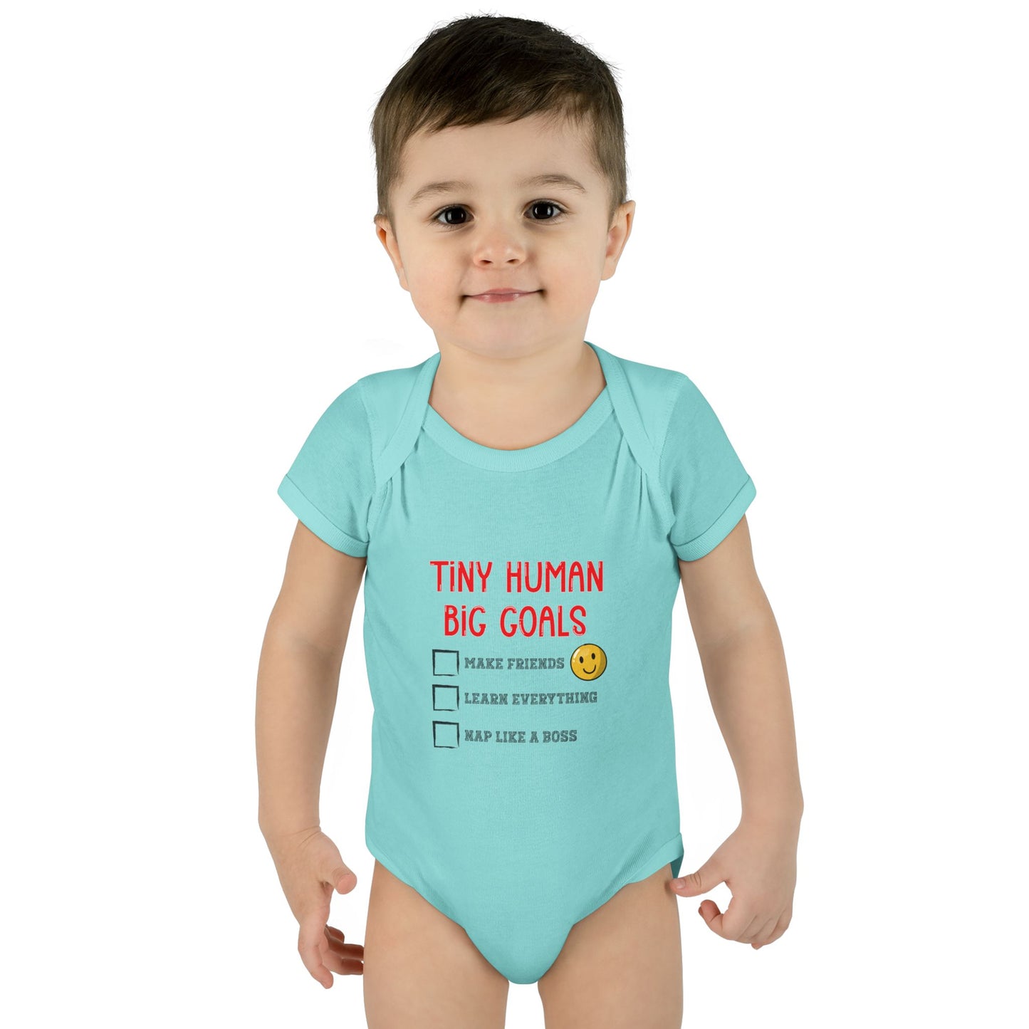 Tiny Human, Big Goals β Infant Bodysuit