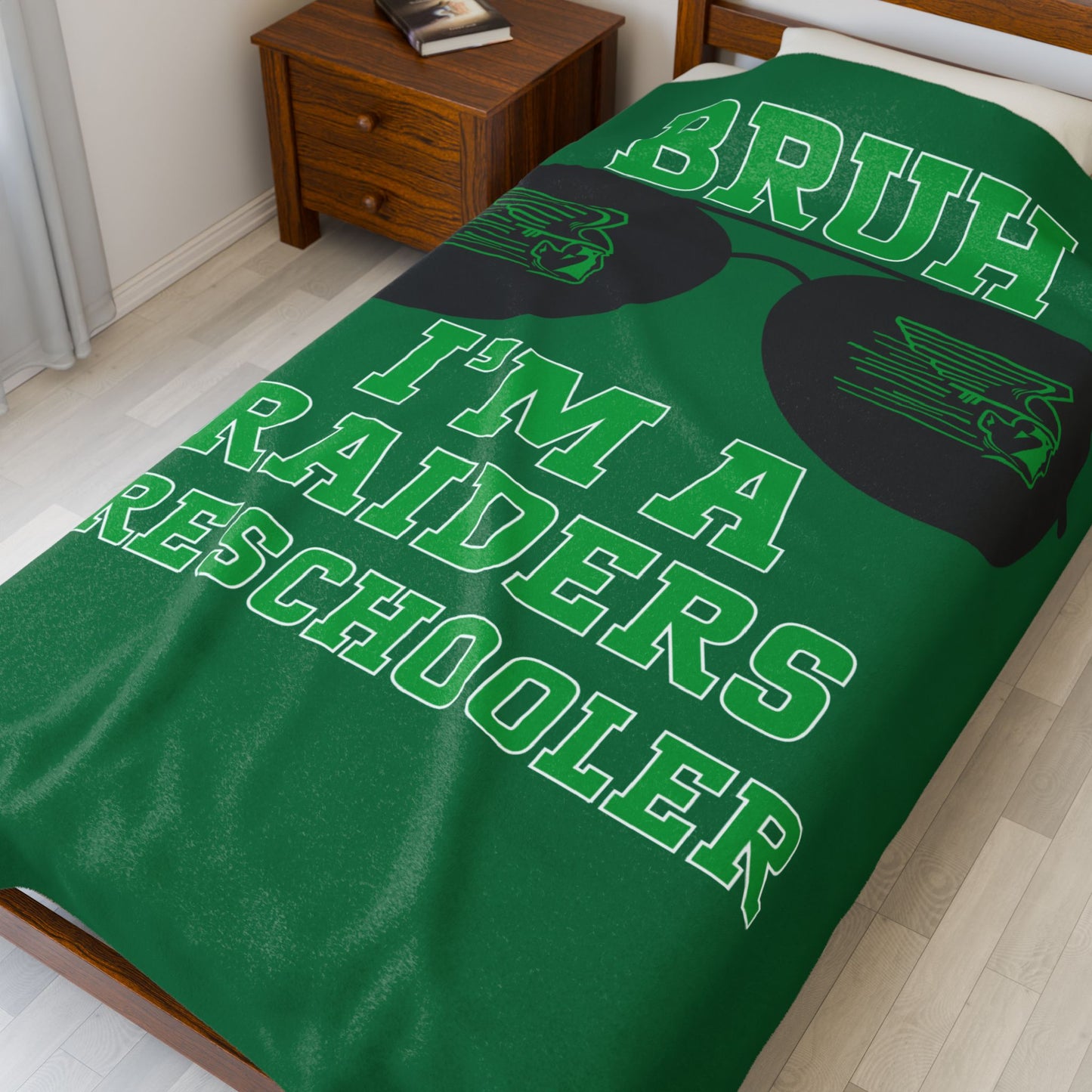 BRUH I’m A Raiders Preschooler Plush Blanket