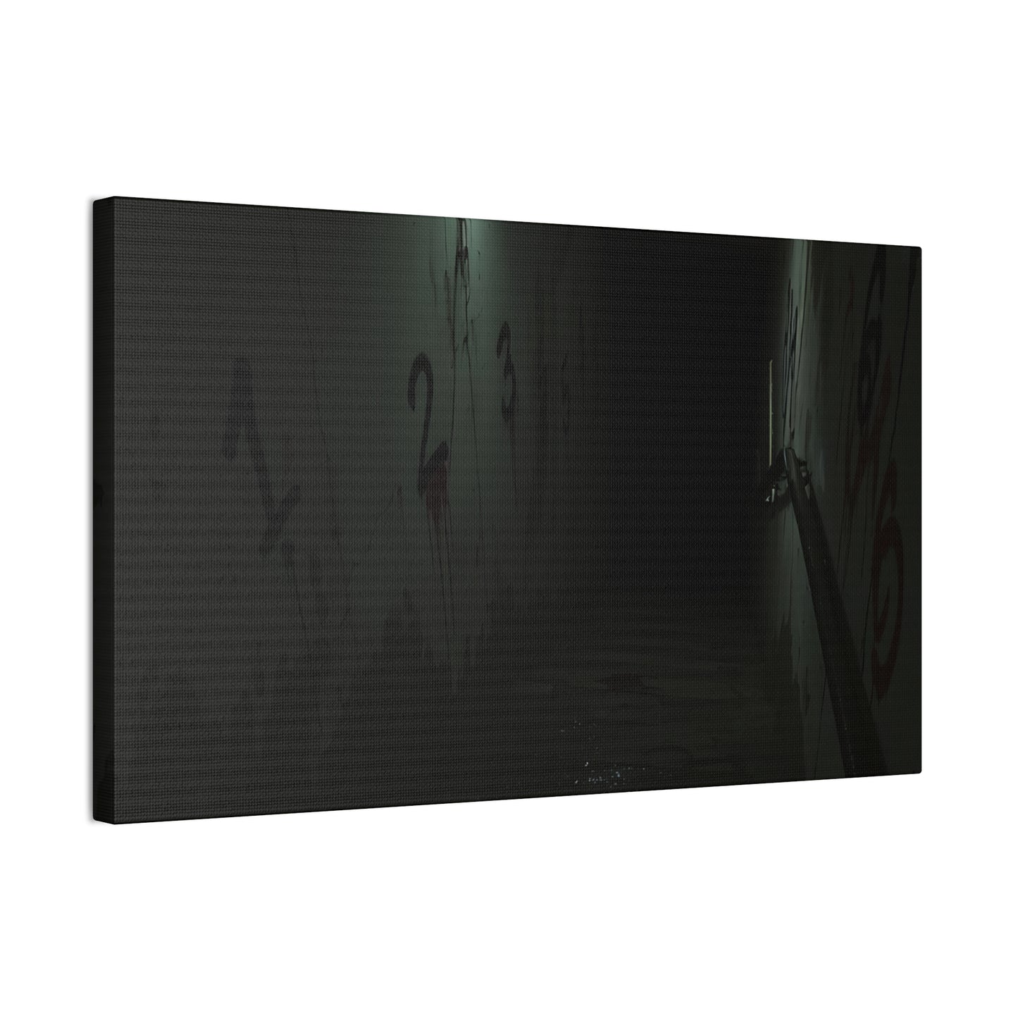 Count Your Steps, Not Your Regrets – Haunted Stairwell Canvas