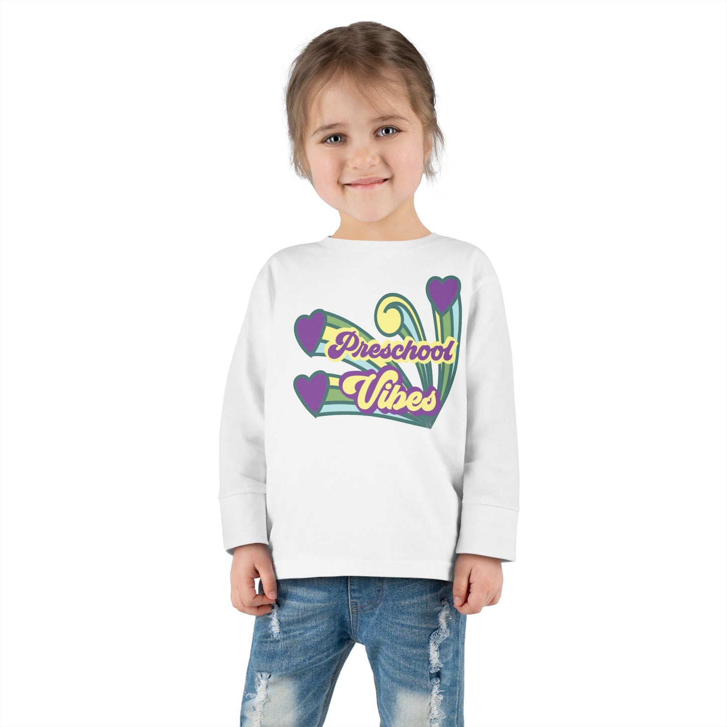 Preschool Vibes – Toddler Long Sleeve Tee