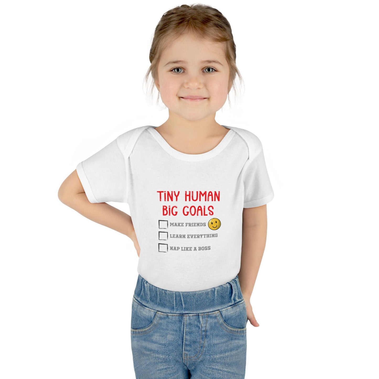Tiny Human, Big Goals β Infant Bodysuit