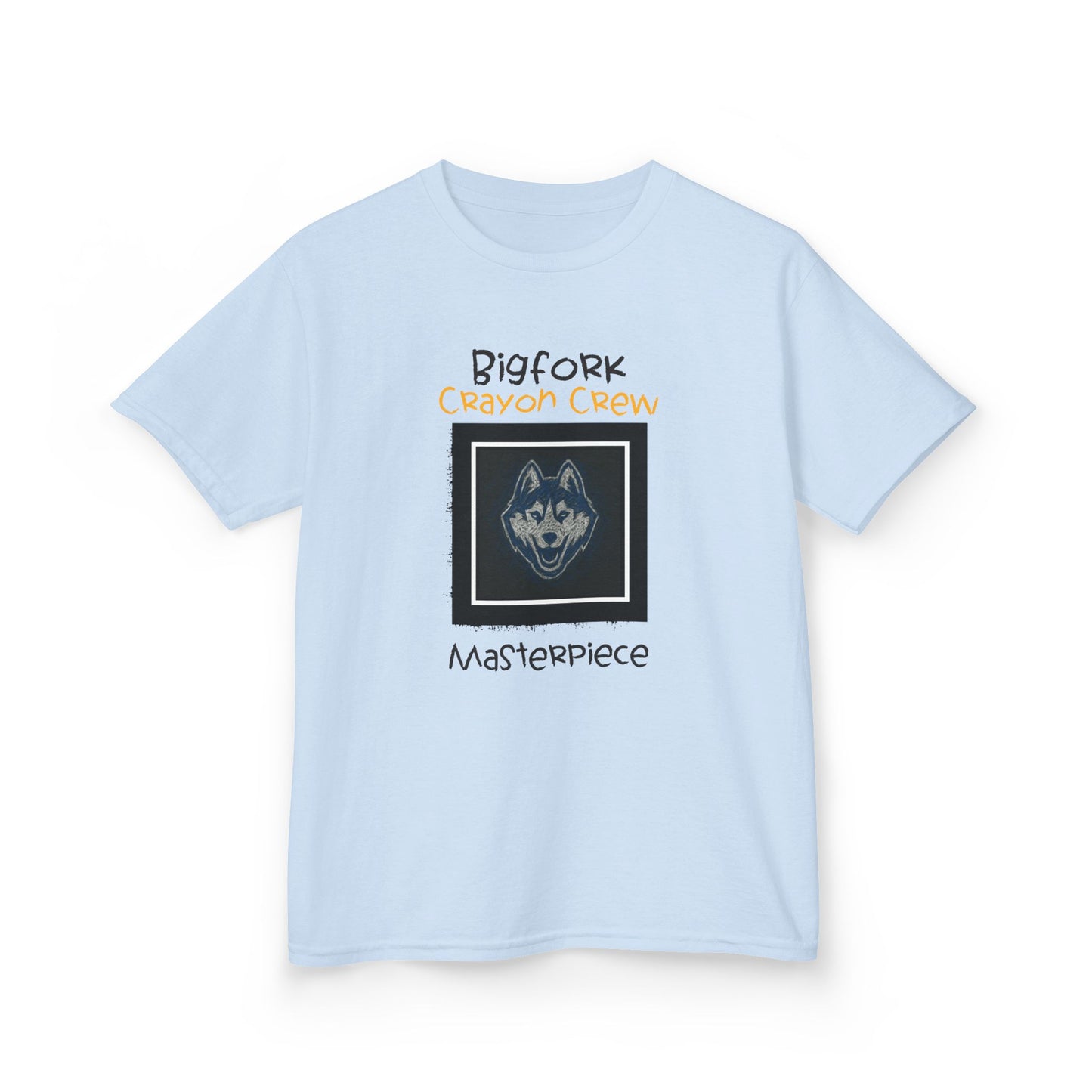 Bigfork Crayon Crew Masterpiece Kids Tee – Scribble Loud, Huskies!