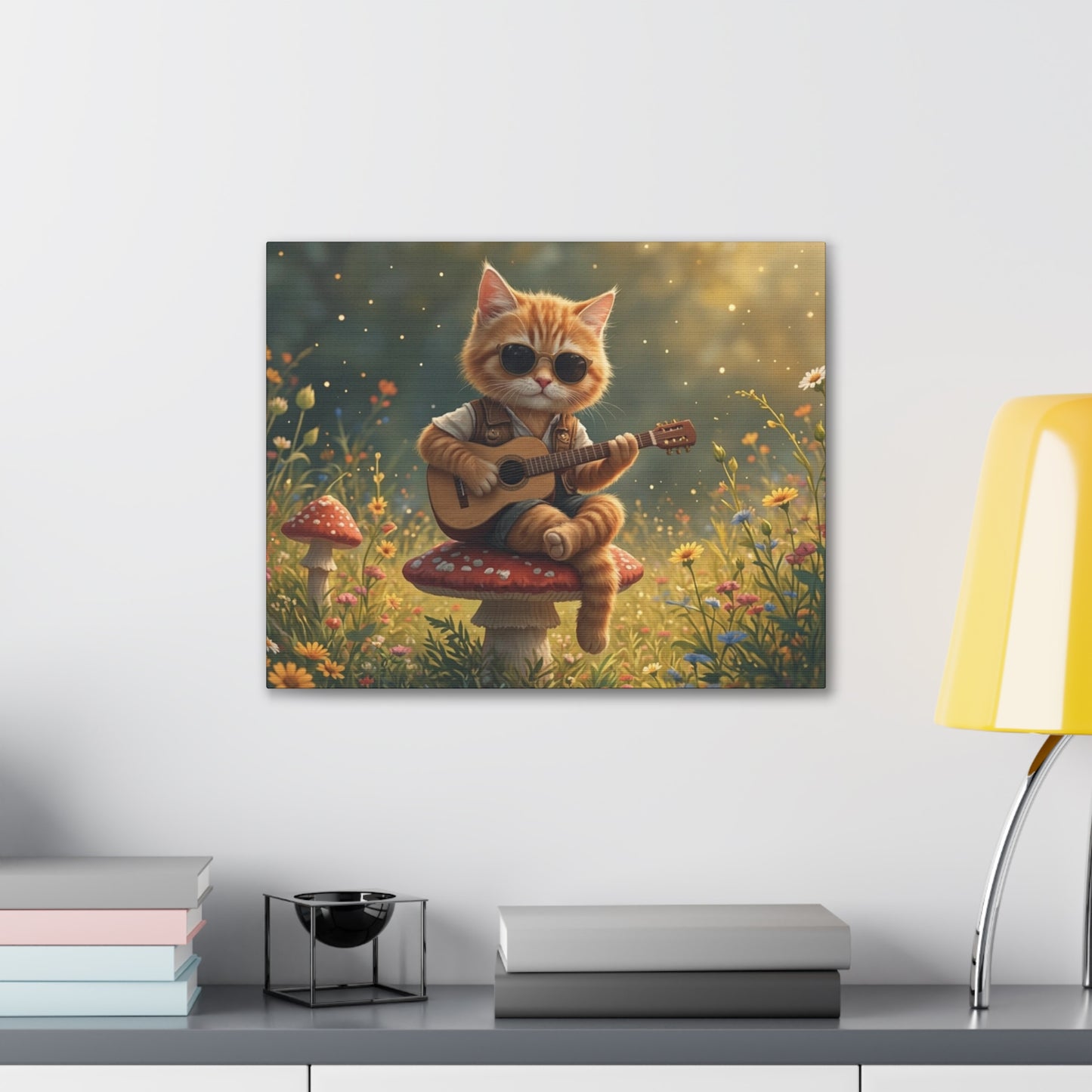 Cat Shreds in the Meadow – Canvas Wall Art