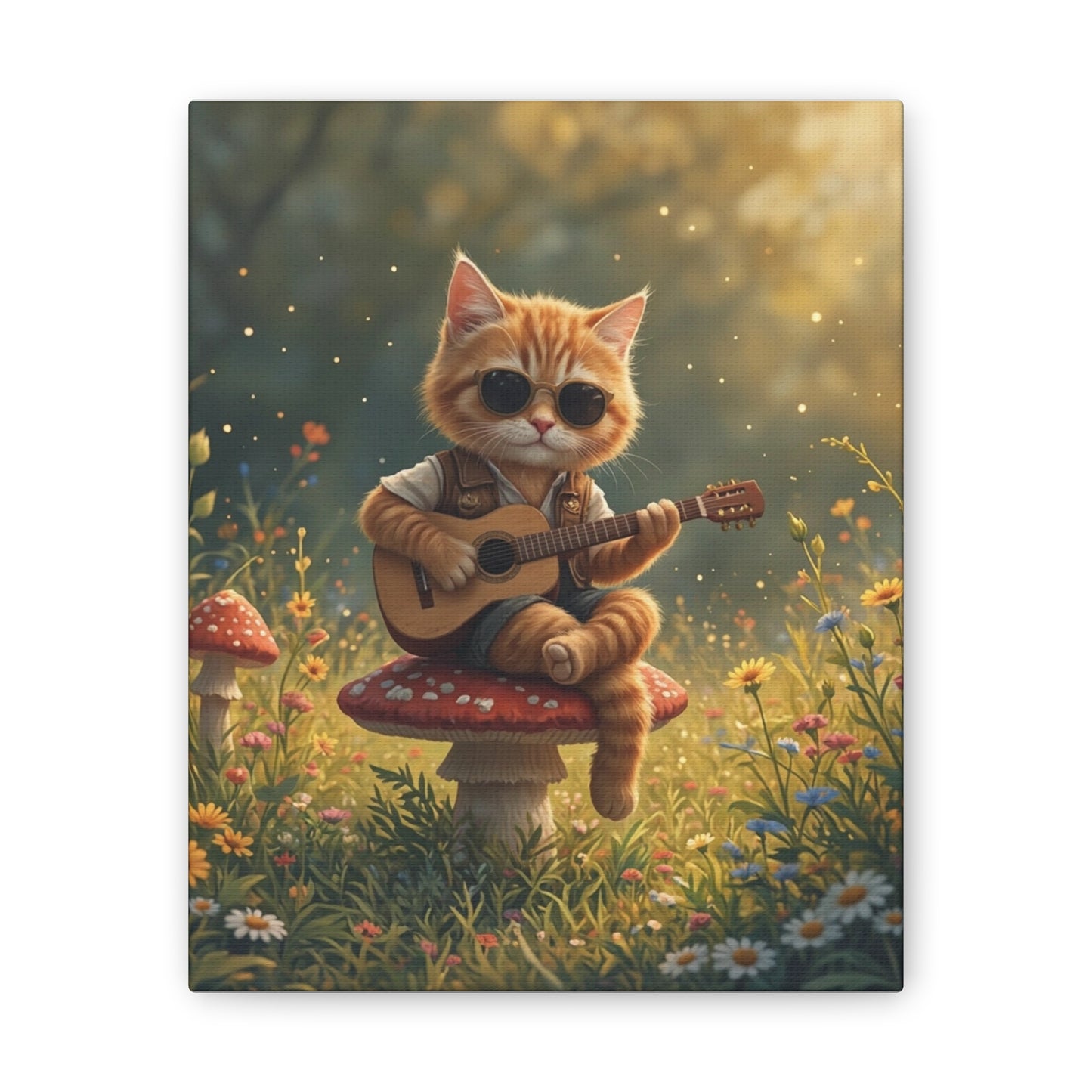 Cat Shreds in the Meadow – Canvas Wall Art