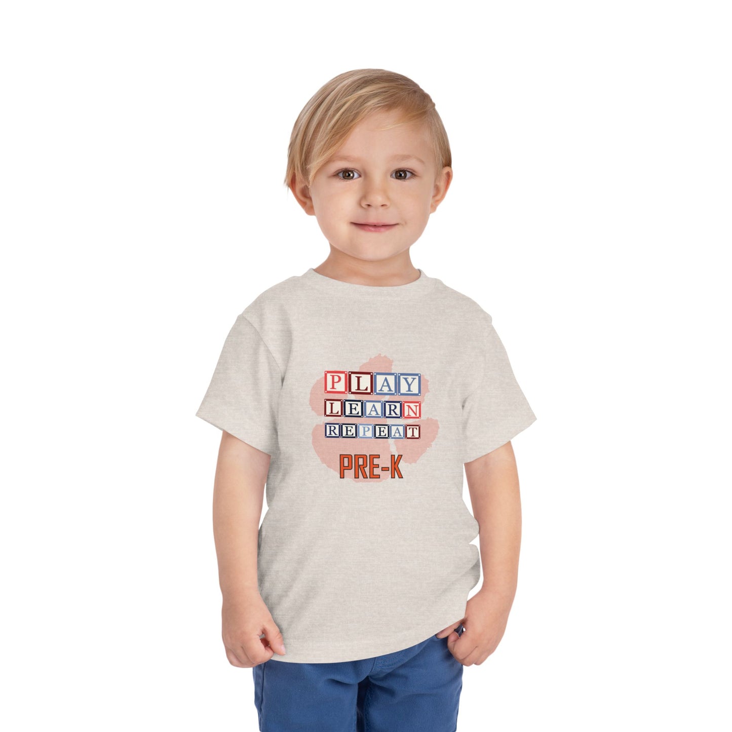 Toddler Tee - Alphabet Blocks Tiger Paw Pre-K Pride Shirt for Mini Graduates