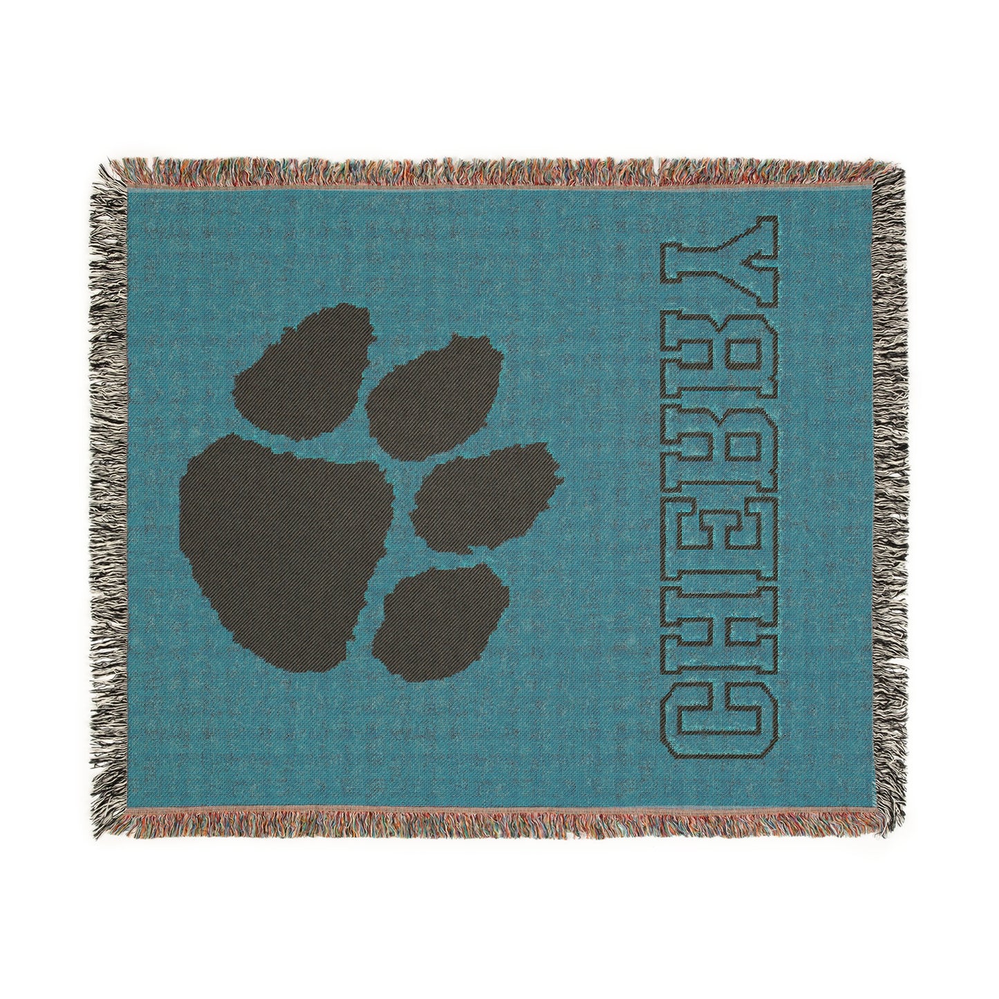 Cherry Tigers Woven Throw Blanket