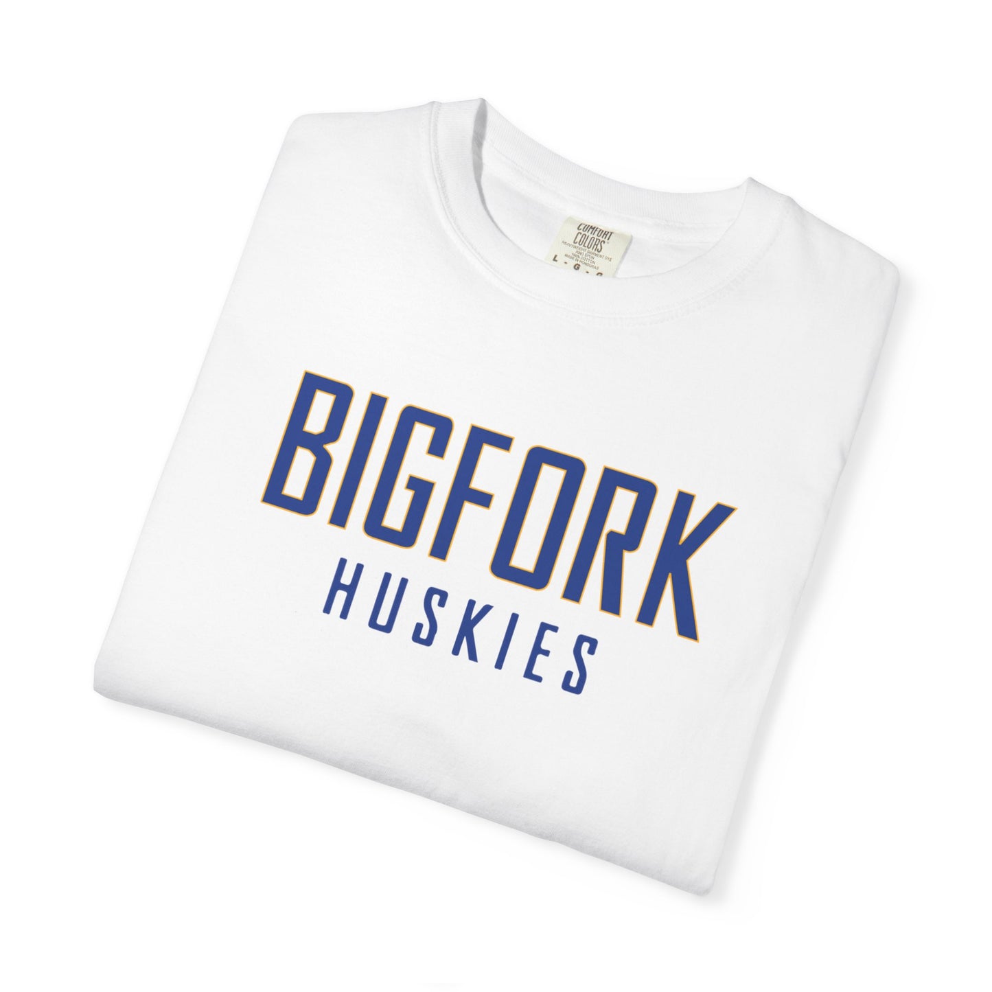 Bigfork Huskies Wordmark Unisex Garment-Dyed T-shirt