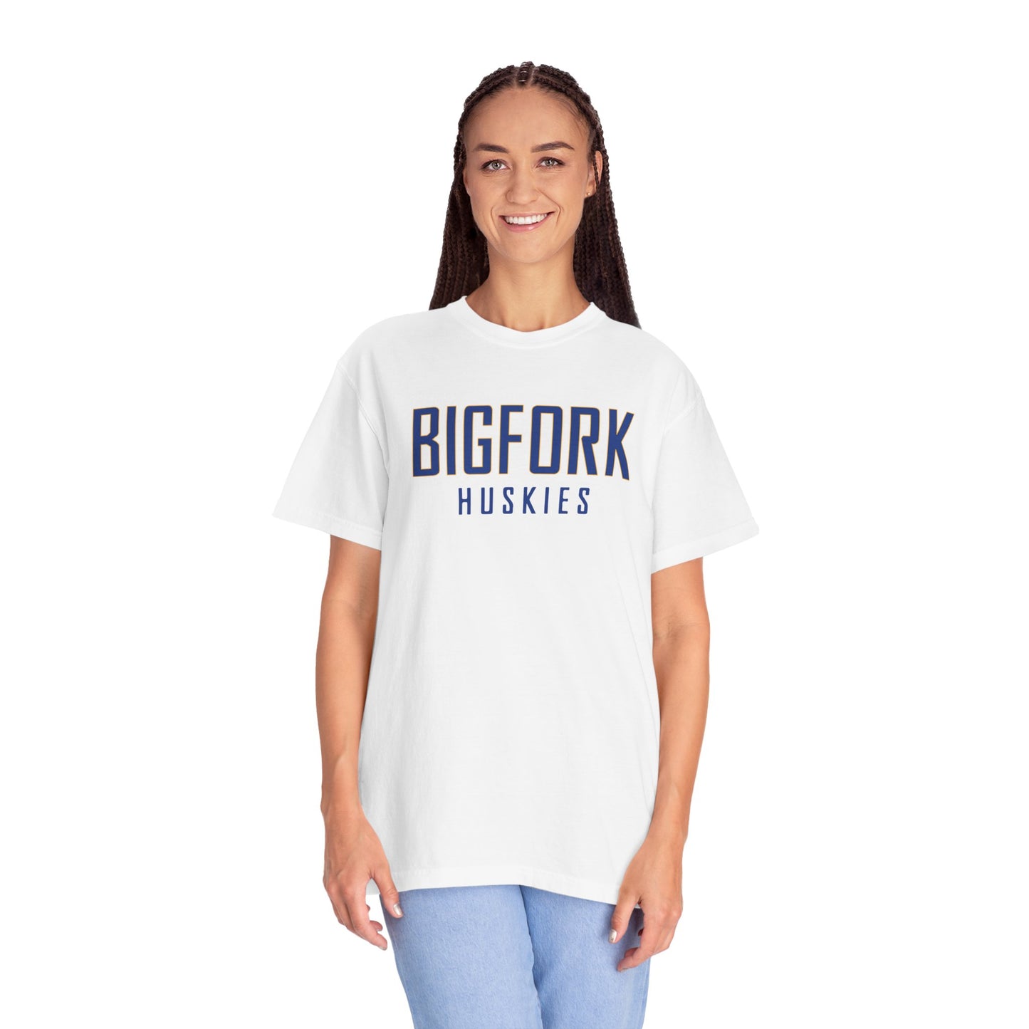 Bigfork Huskies Wordmark Unisex Garment-Dyed T-shirt