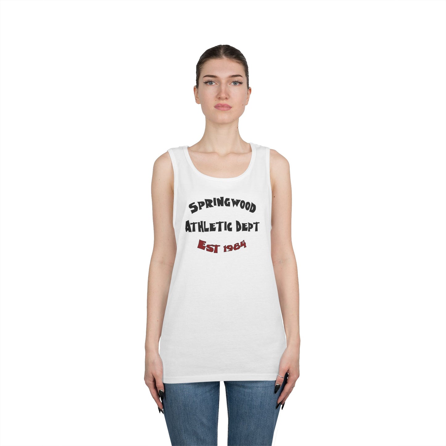 Springwood High Athletic Dept. Tank Top β Class of 1984 Horror Fan Gym Shirt