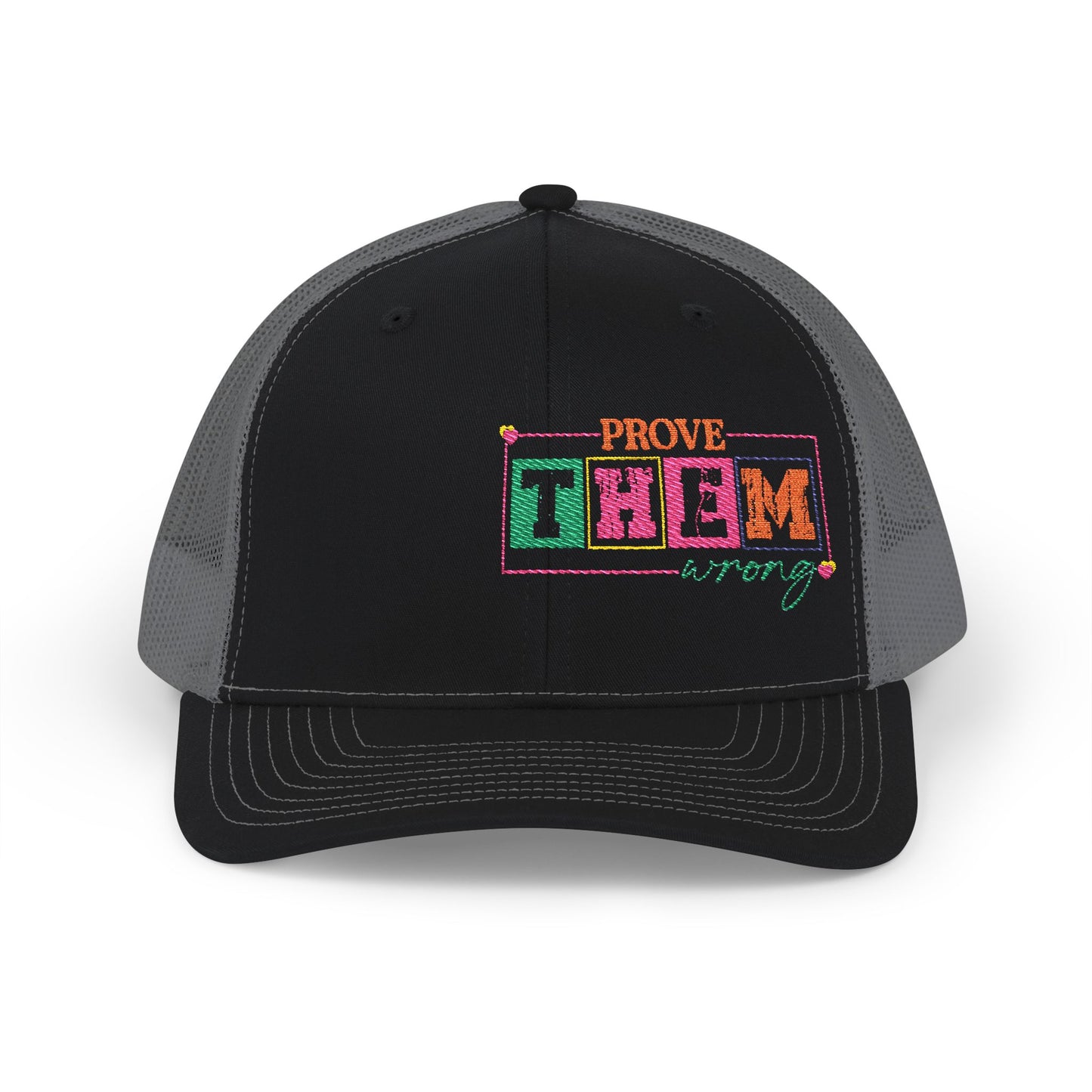 Embroidered Snapback Cap - 'Prove Them Wrong' Motivational Hat