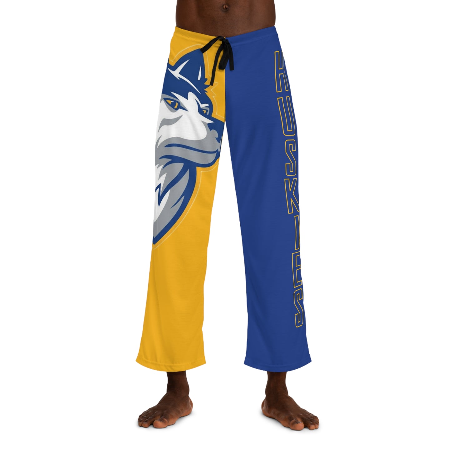 Bigfork Huskies Two-Color Men’s PJ Pants — Lounge Howl, Game-Day Style