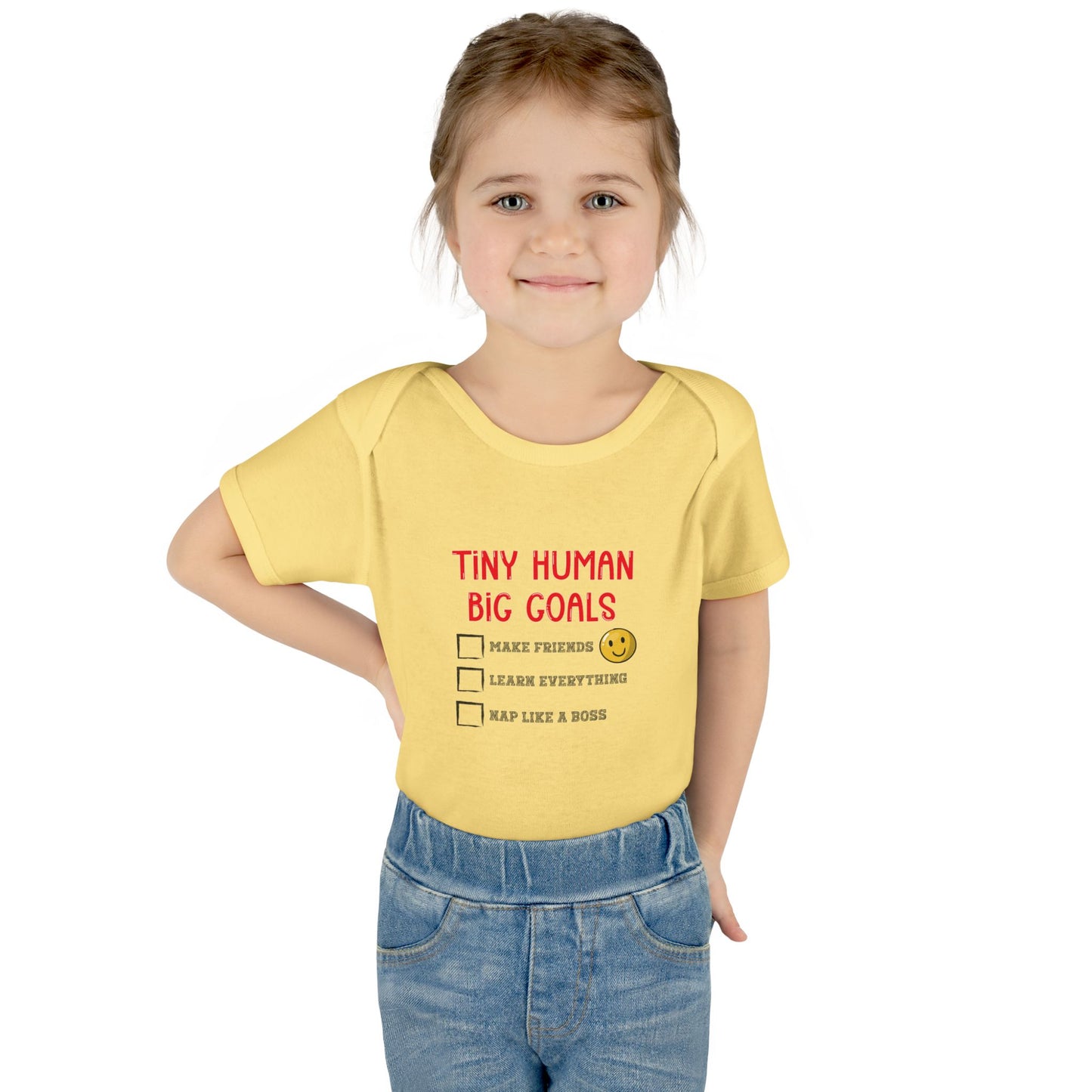 Tiny Human, Big Goals β Infant Bodysuit