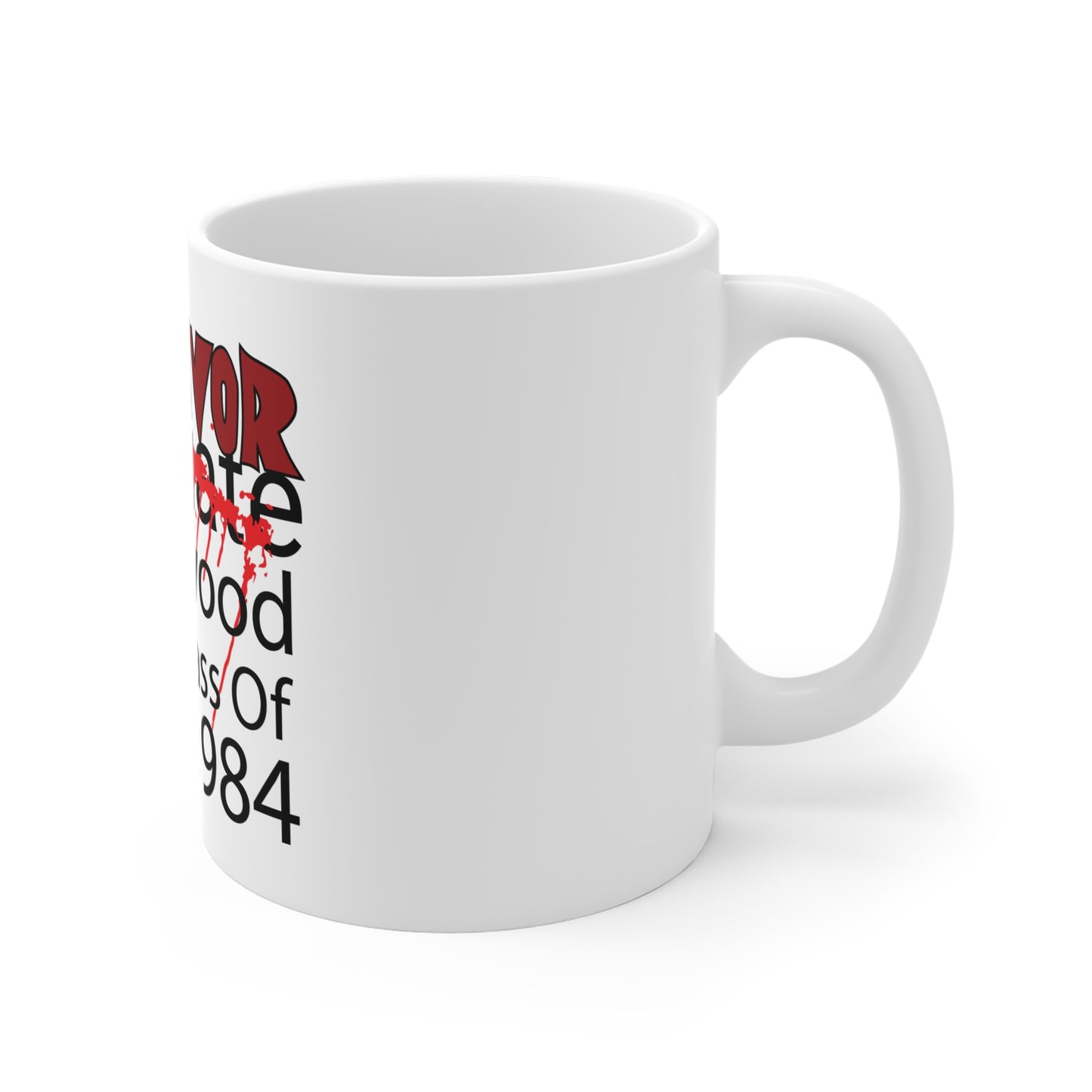 Springwood High Class of 1984 Survivor Mug – Horror Fan Coffee Cup