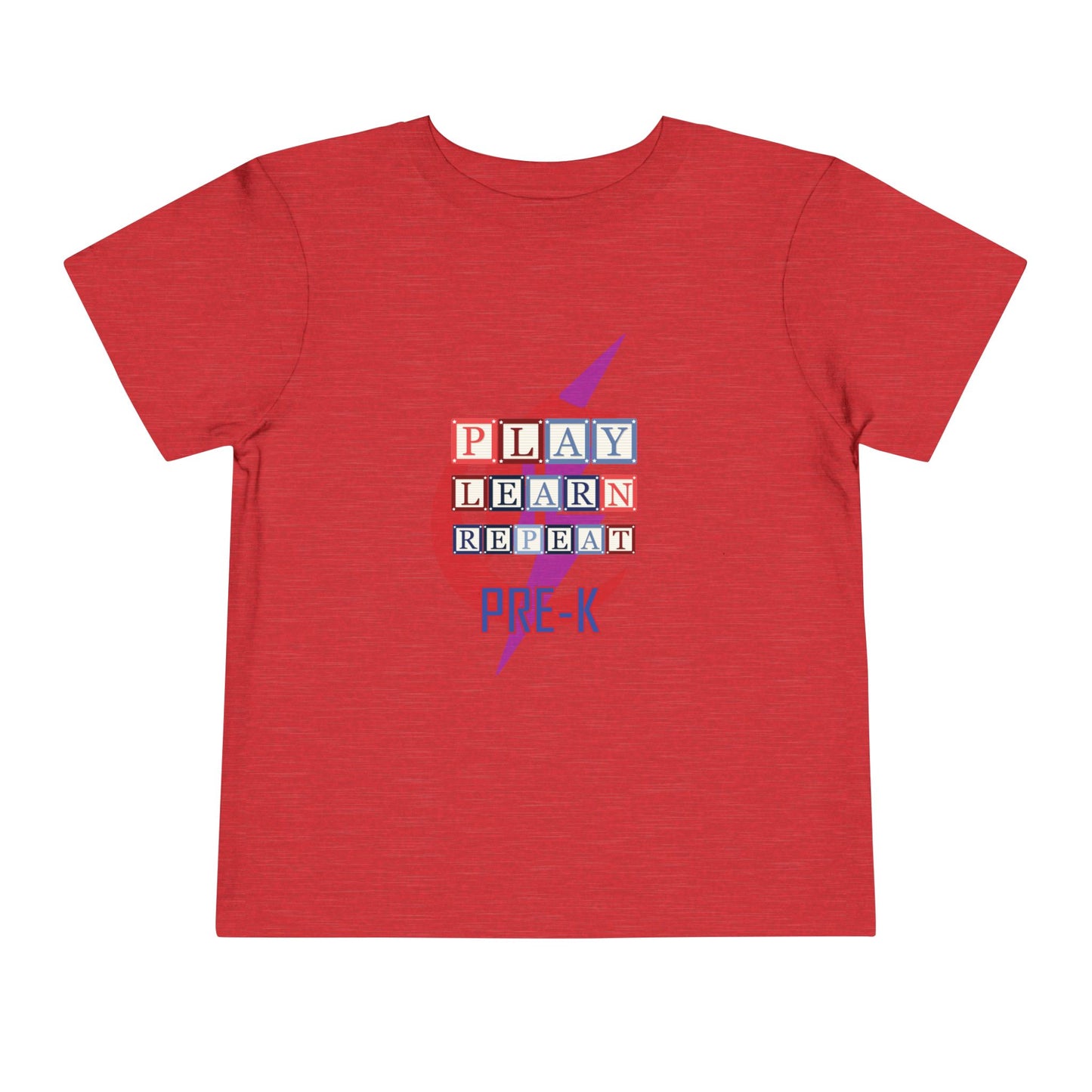 Chisholm Bluestreaks – Play. Learn. Repeat. Pre-K Toddler Tee
