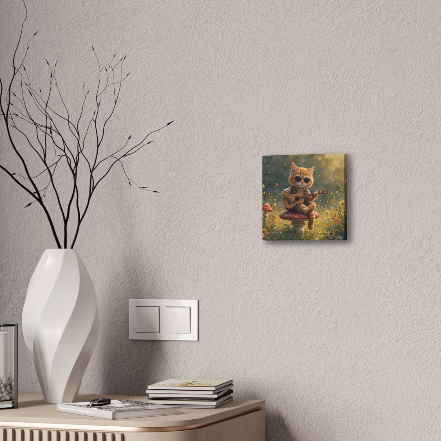 Cat Shreds in the Meadow – Canvas Wall Art