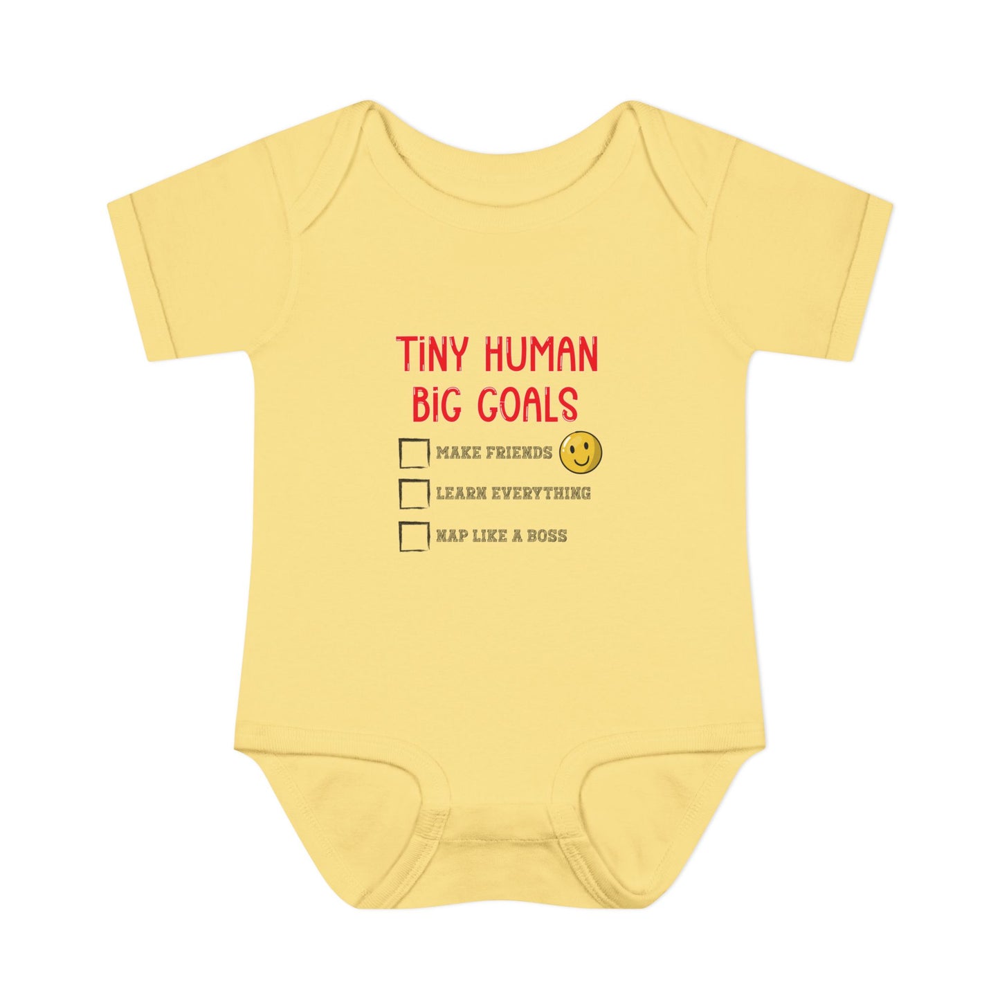 Tiny Human, Big Goals β Infant Bodysuit