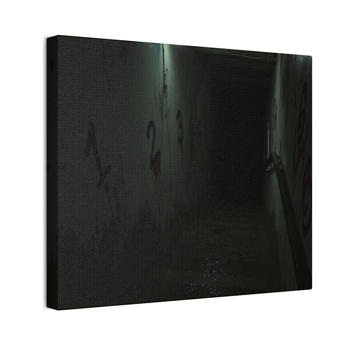 Count Your Steps, Not Your Regrets – Haunted Stairwell Canvas