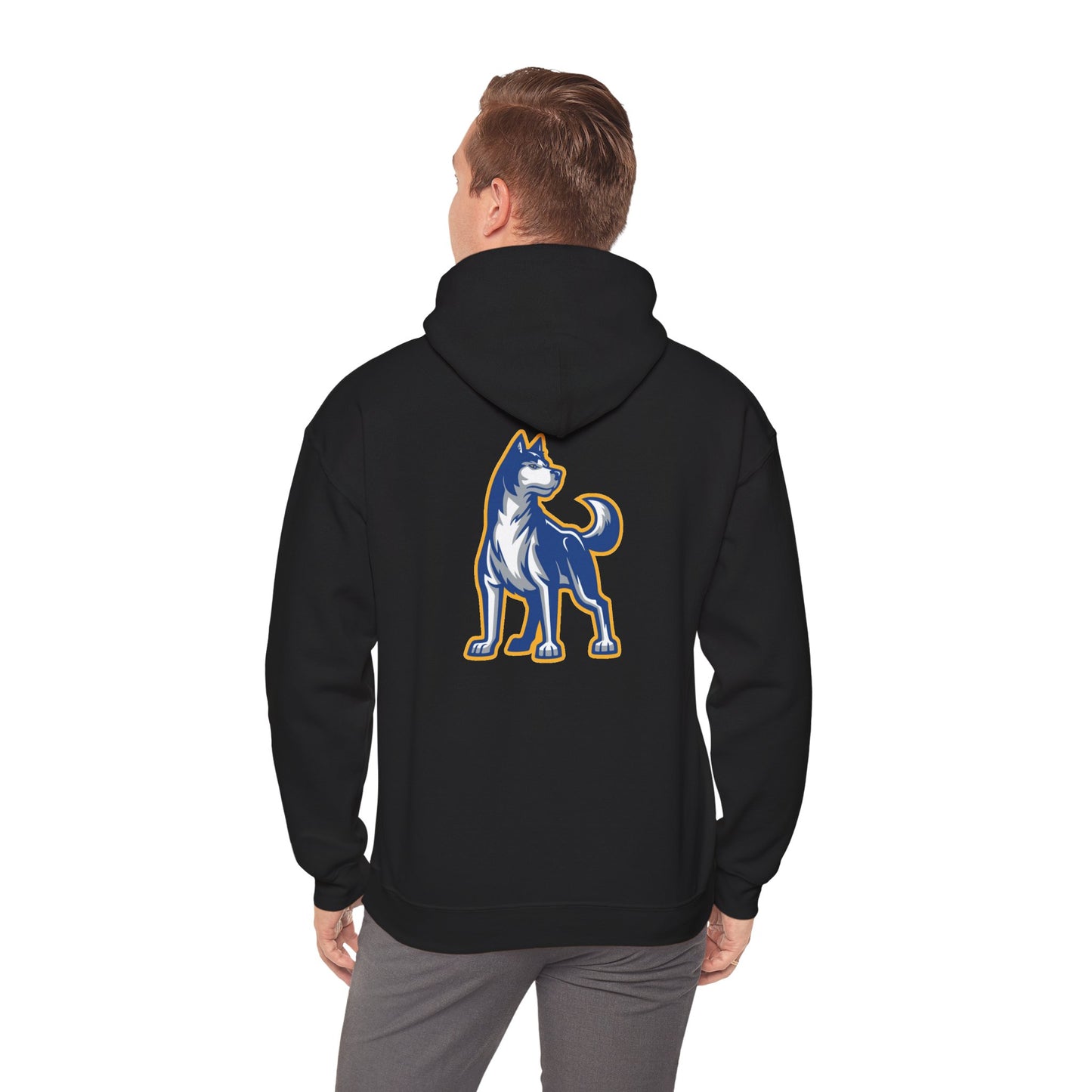 Bigfork Huskies Back-Logo Hoodie β Front Wordmark, Classic Comfort
