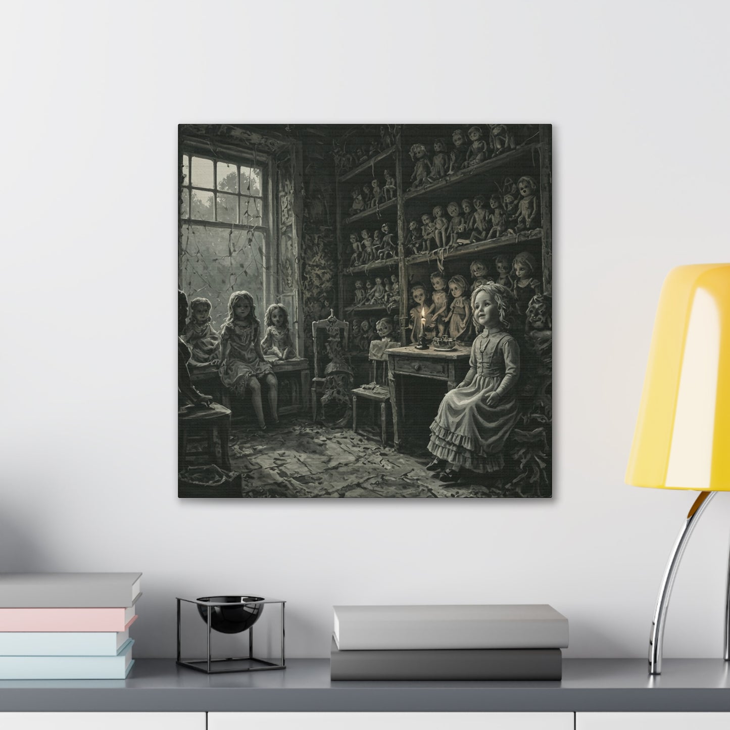 The Dollmaker's Den – Haunted Canvas Wall Art