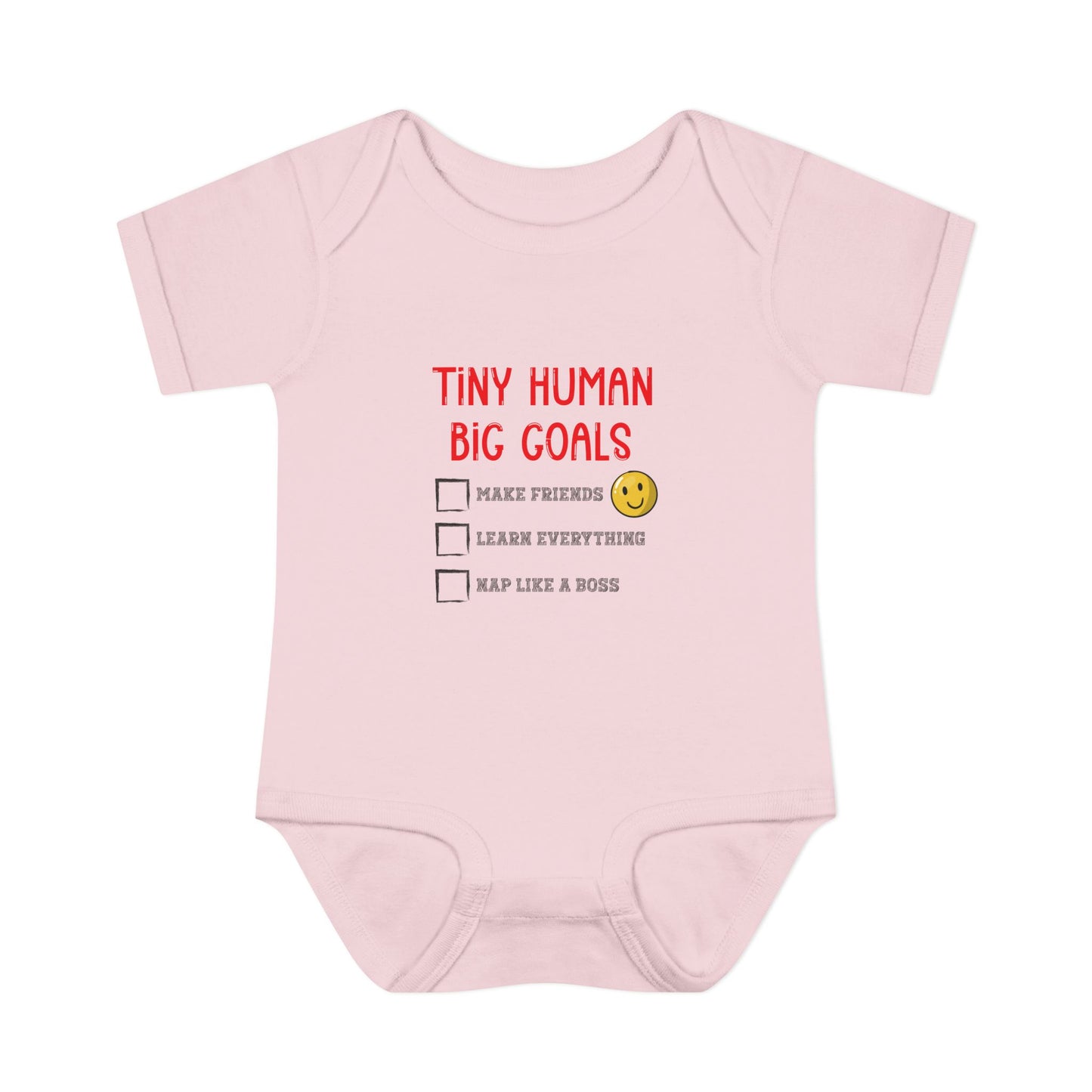 Tiny Human, Big Goals β Infant Bodysuit