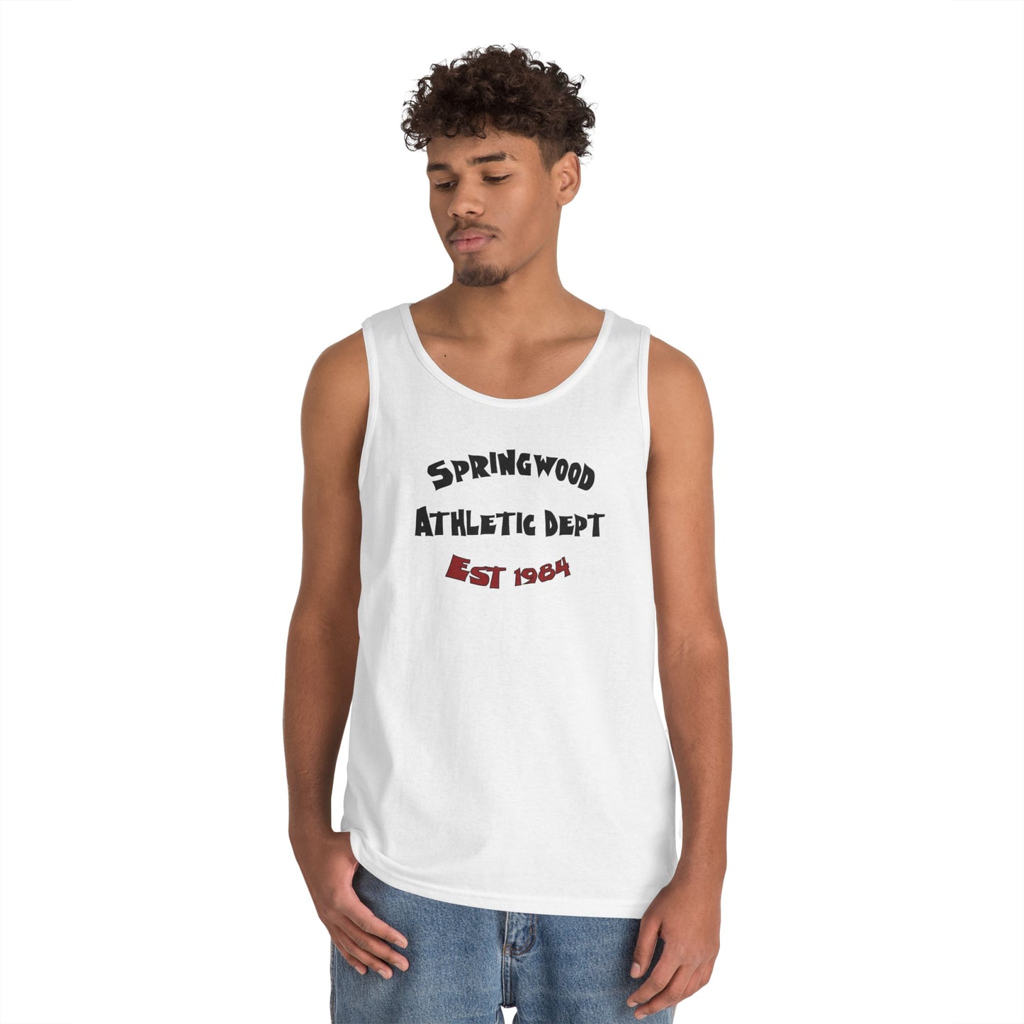 Springwood High Athletic Dept. Tank Top β Class of 1984 Horror Fan Gym Shirt