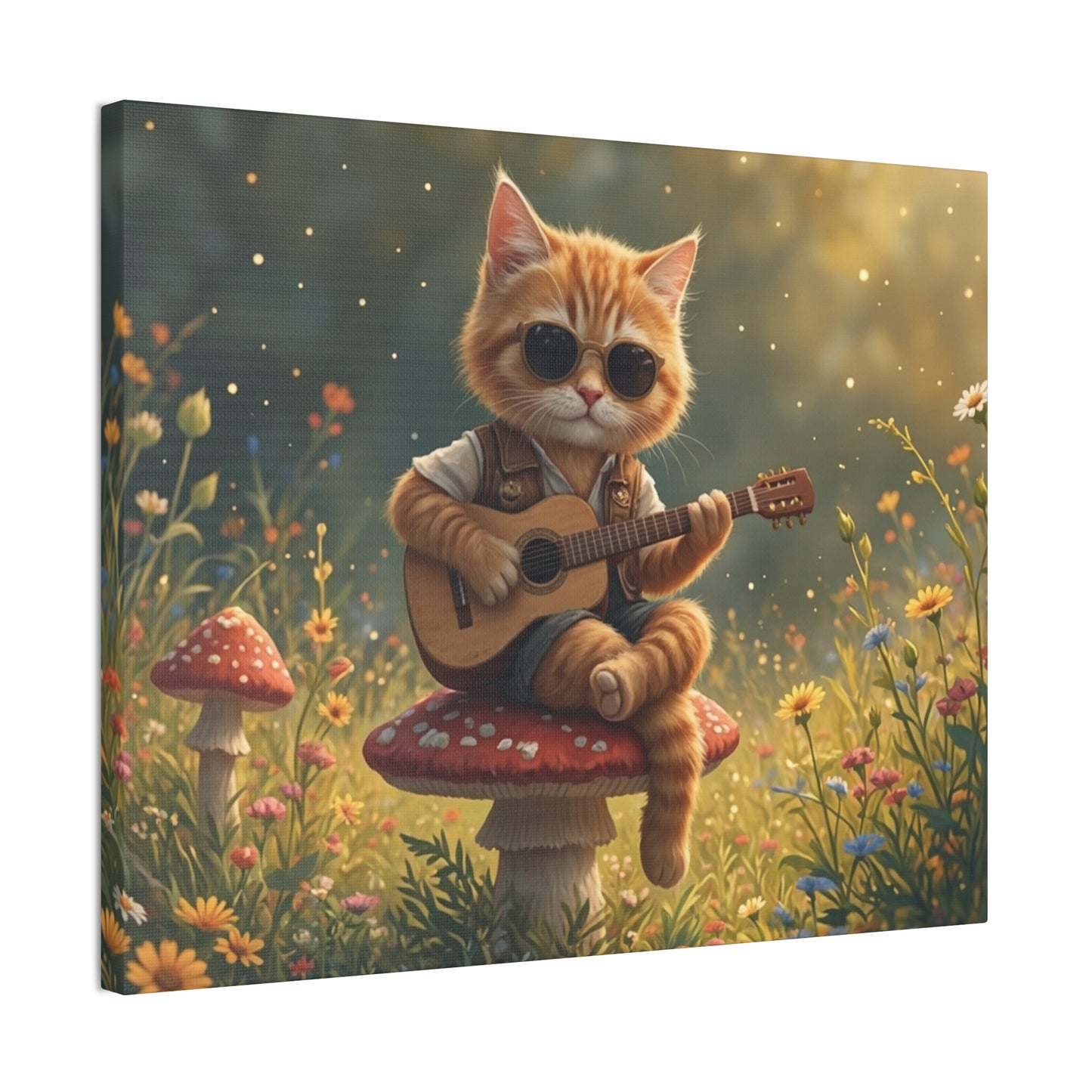 Cat Shreds in the Meadow – Canvas Wall Art