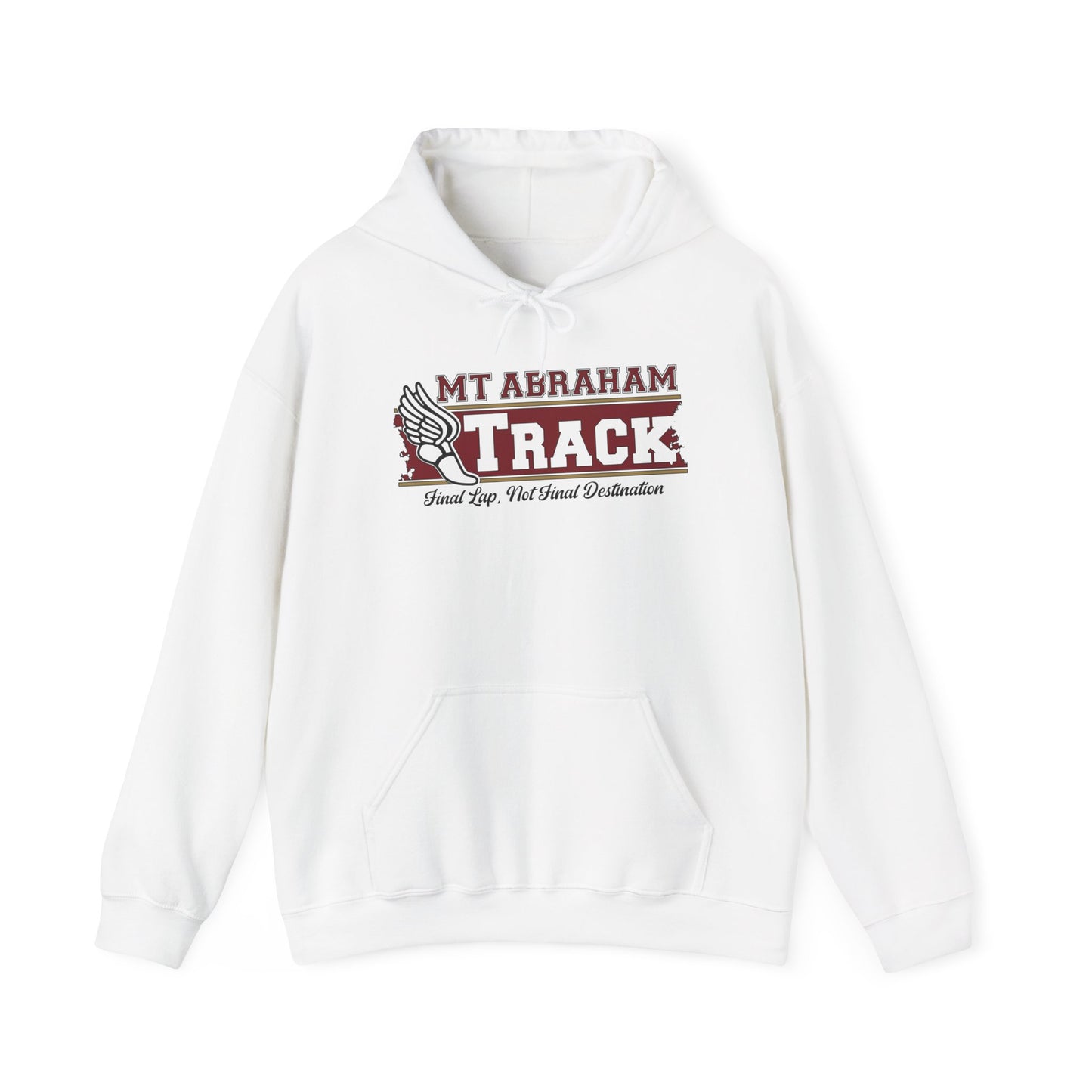 Mt. Abraham Track Hoodie — “Final Lap, Final Destination: The Finish Line” Edition