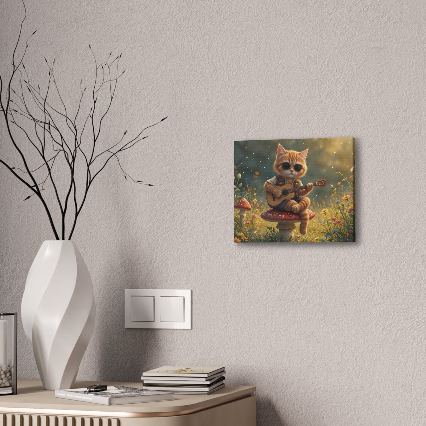 Cat Shreds in the Meadow – Canvas Wall Art