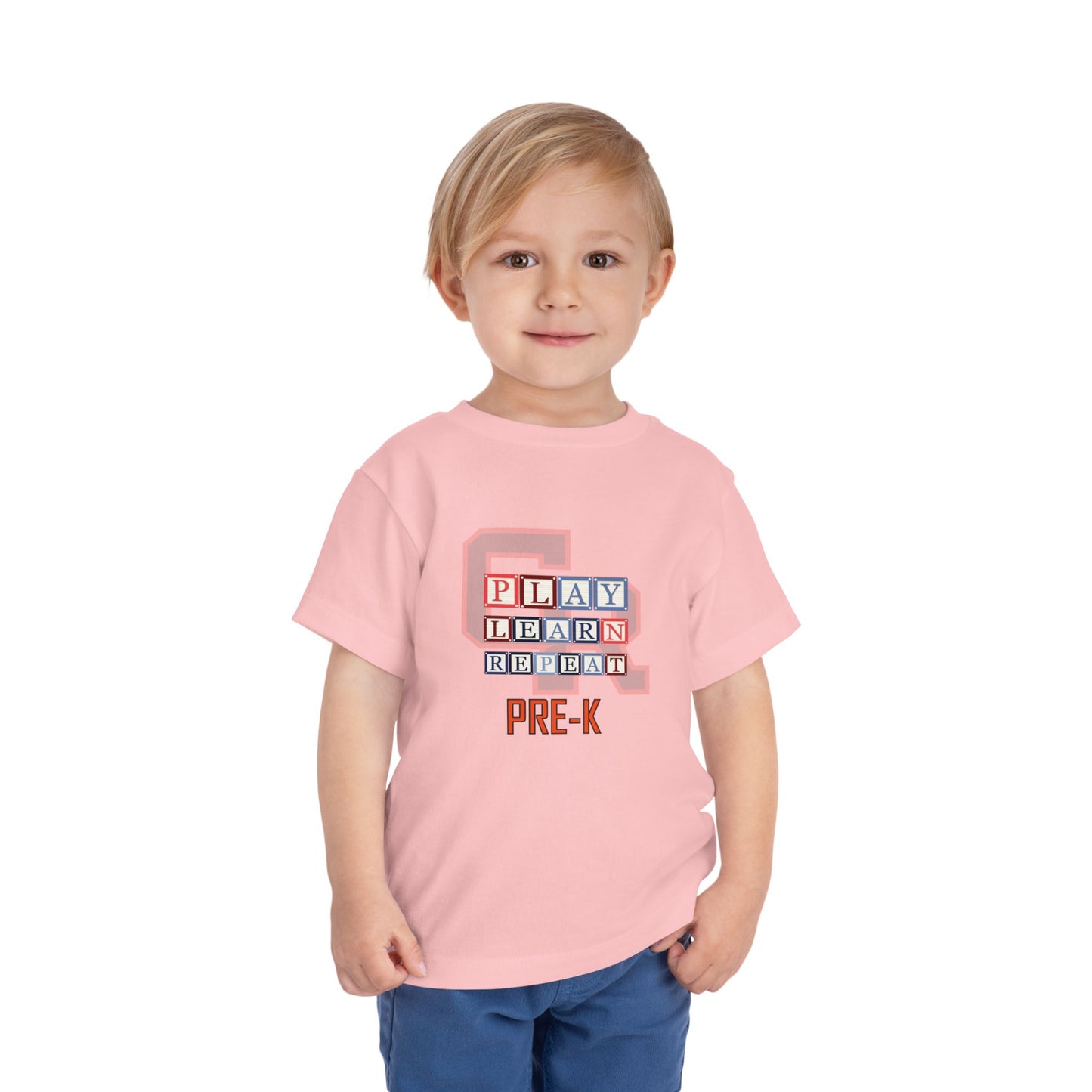 Grand Rapids Thunderhawks β Play. Learn. Repeat. Pre-K Toddler Tee
