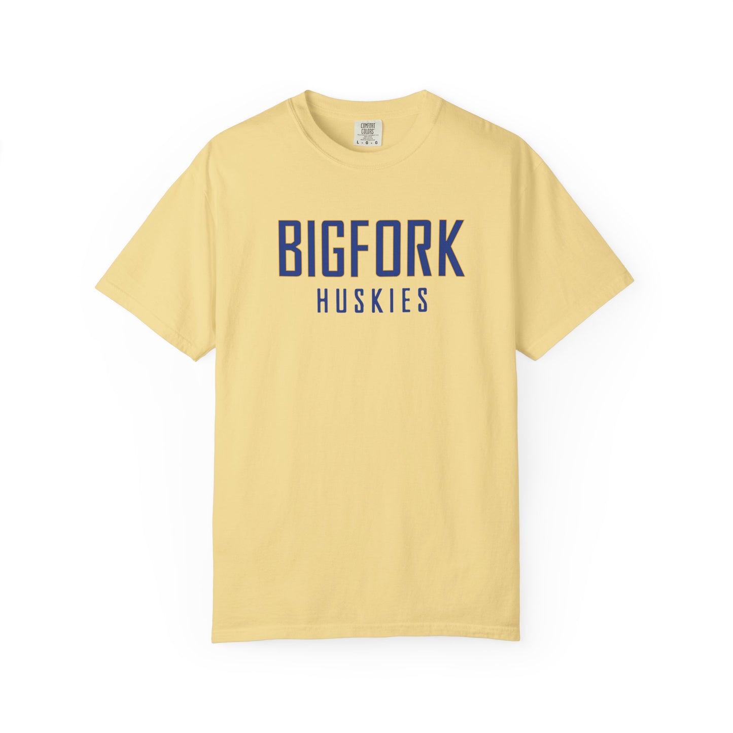 Bigfork Huskies Wordmark Unisex Garment-Dyed T-shirt