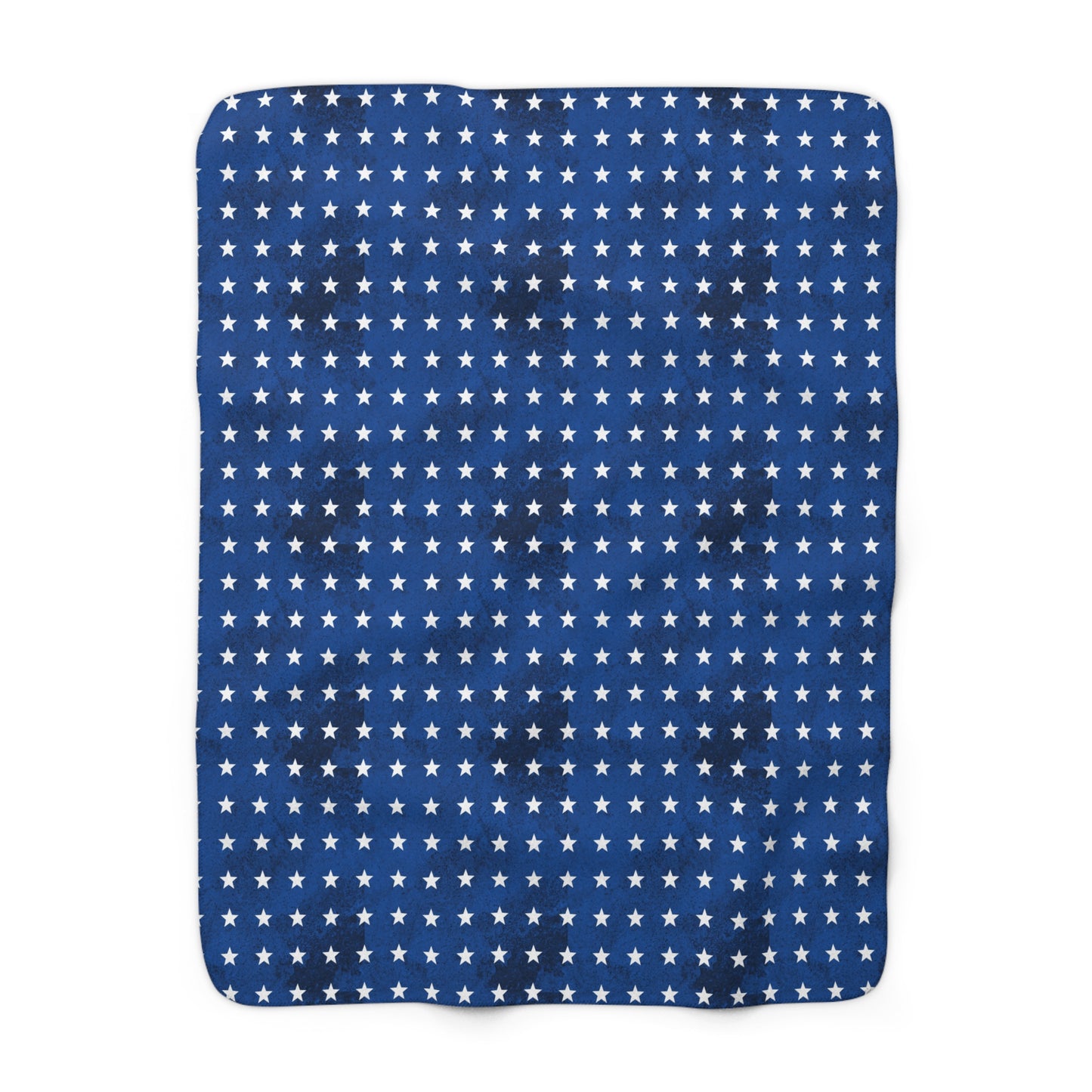 USA Stars Sherpa Fleece Blanket – Cozy, Patriotic Design