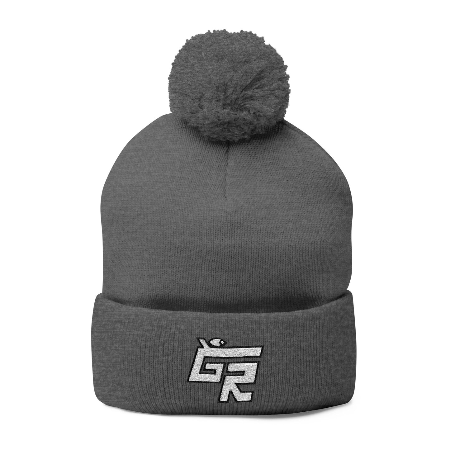 Pom-Pom Beanie (Hockey Spirit Embroidered Cap)