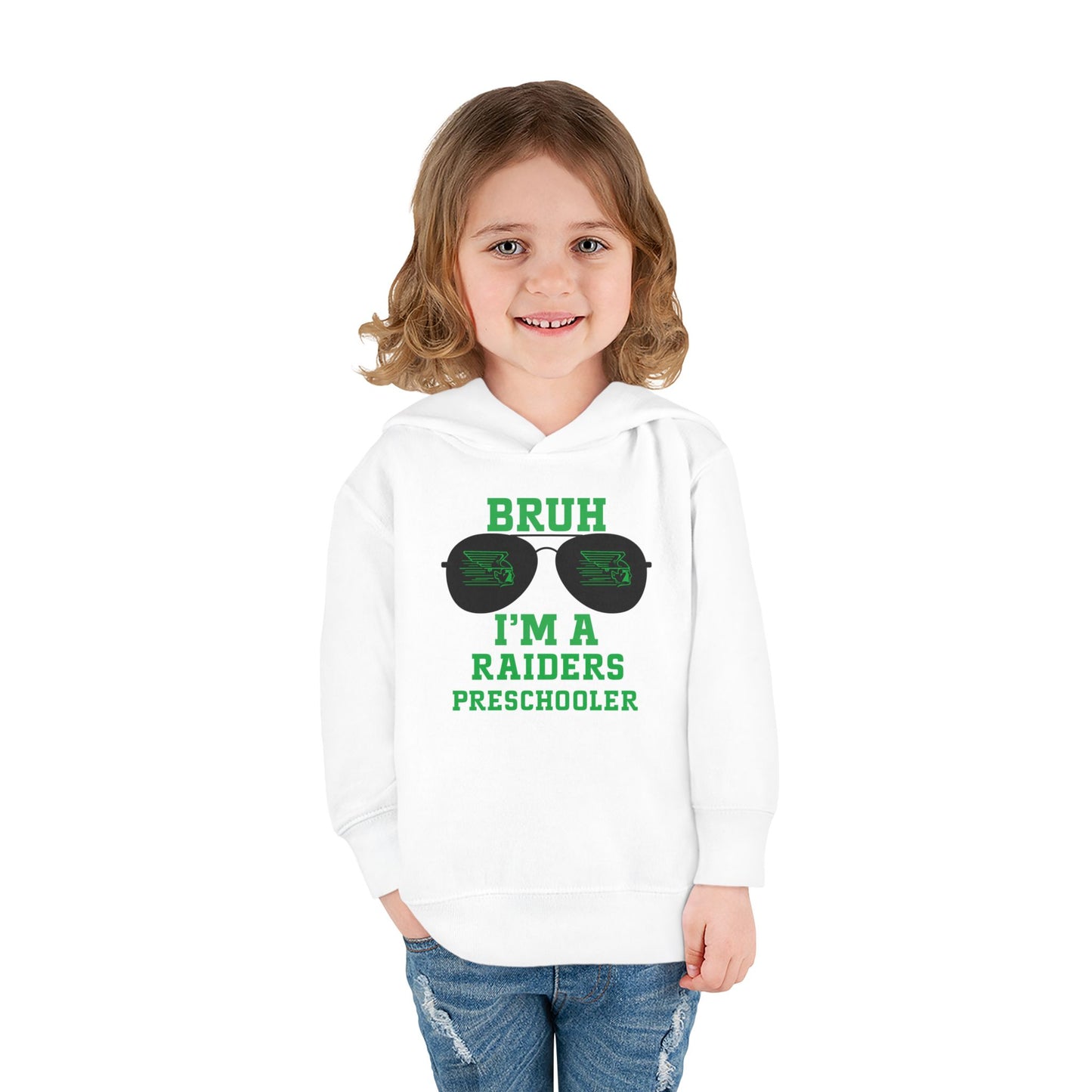 BRUH I’m A Raiders Preschooler Toddler Hoodie