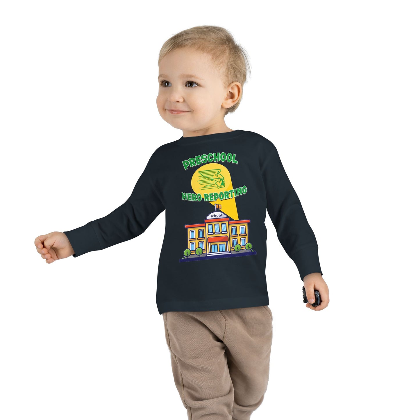 Preschool: Hero Reporting for Duty – Greenway Raiders Toddler Long Sleeve Tee