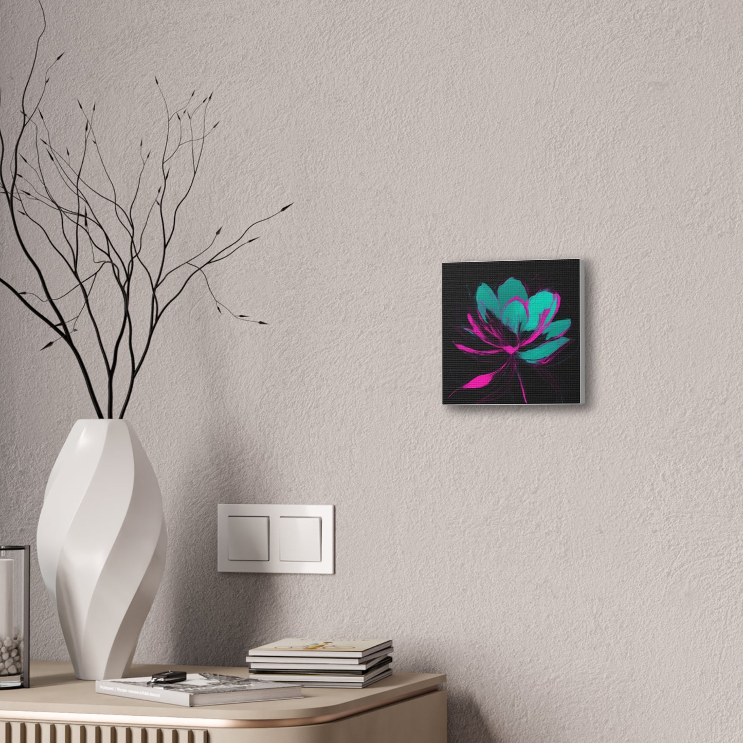Bloomwave: Petals in Pink & Neon Drift