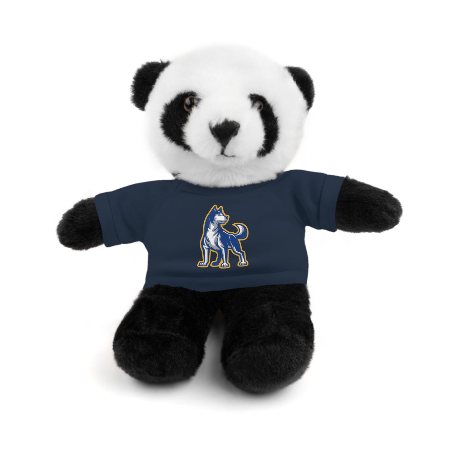 Huggable Huskies β 8" Plush Buddies w/ Logo Tee (Pick Your Animal + Tee Color)