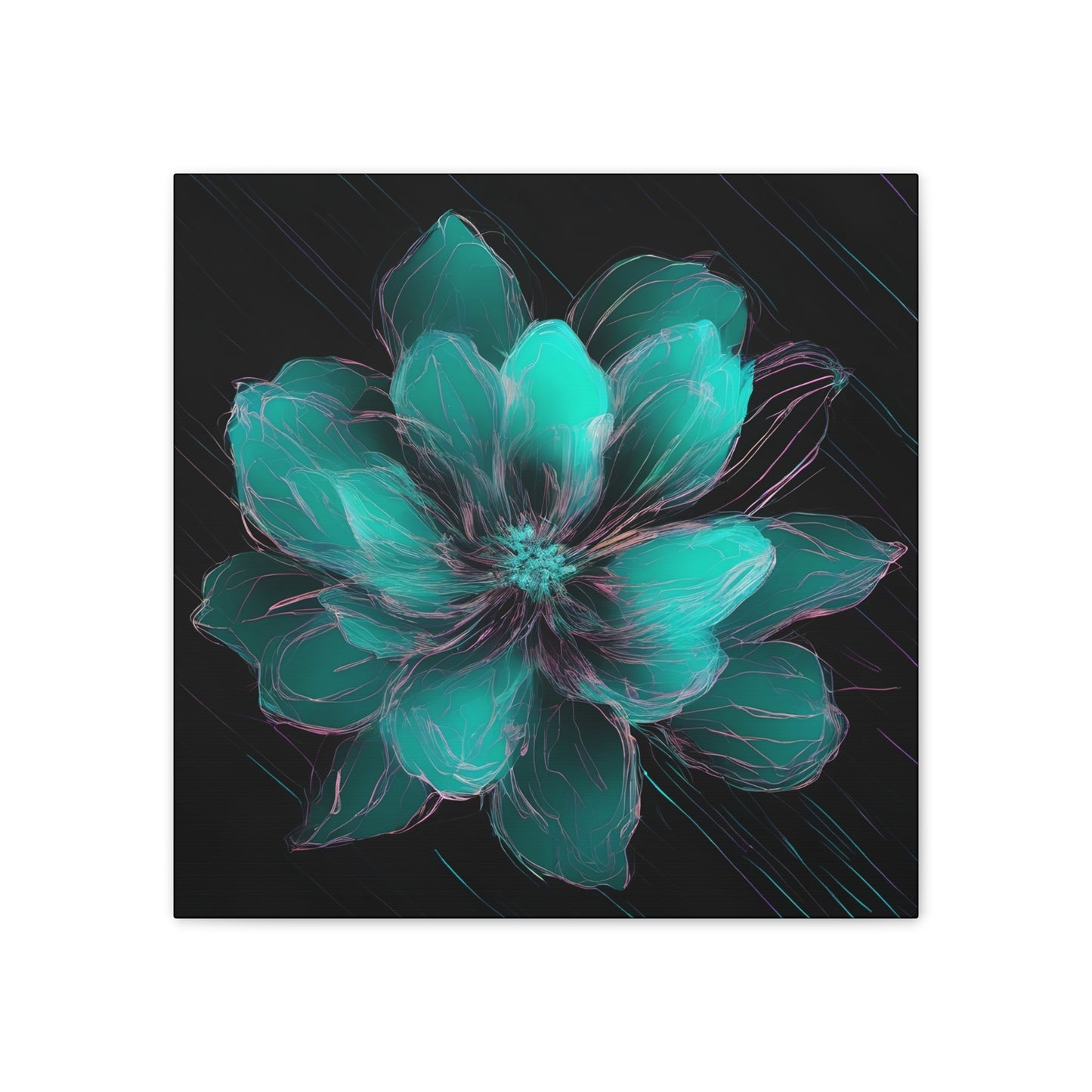 Glow Bloom: A Flower in the Void