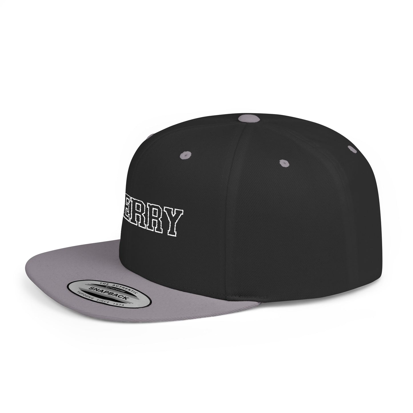 Cherry Flat Bill Snapback – Blend In? Never. 🍒🎯