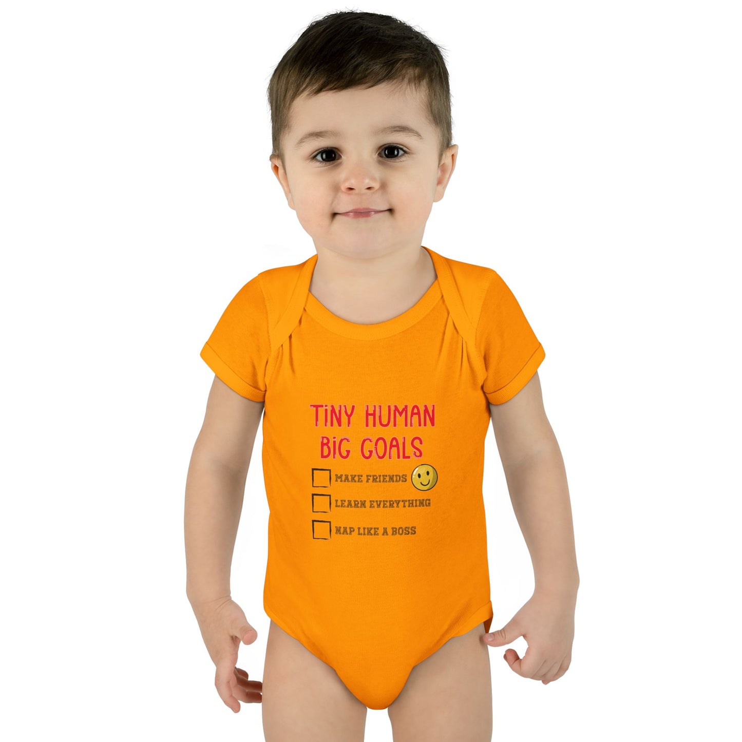 Tiny Human, Big Goals β Infant Bodysuit