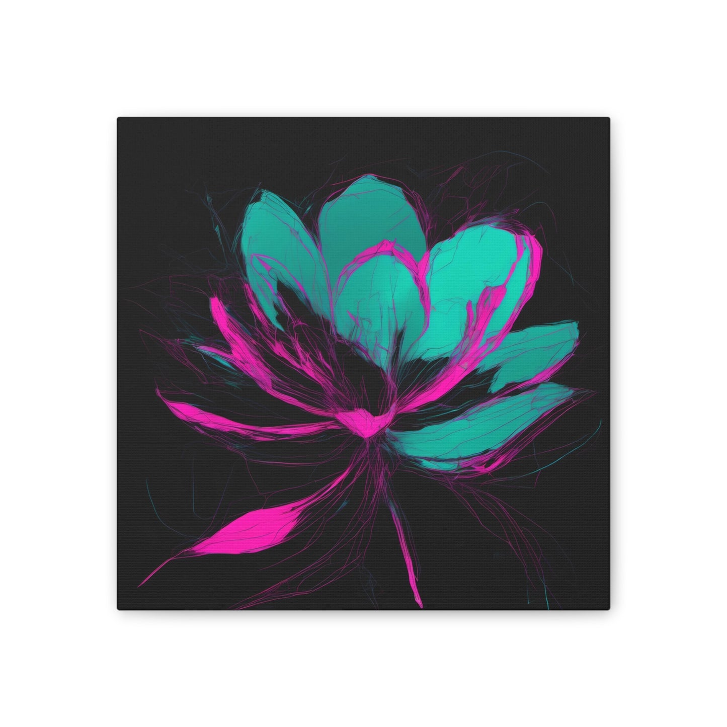 Bloomwave: Petals in Pink & Neon Drift