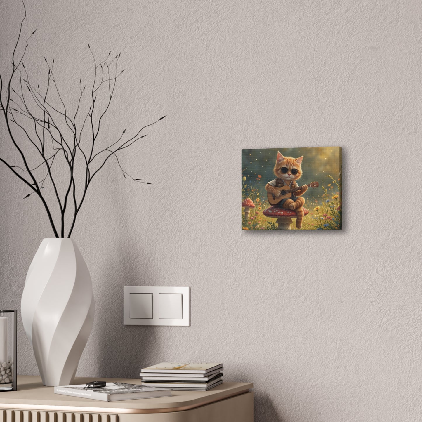 Cat Shreds in the Meadow – Canvas Wall Art