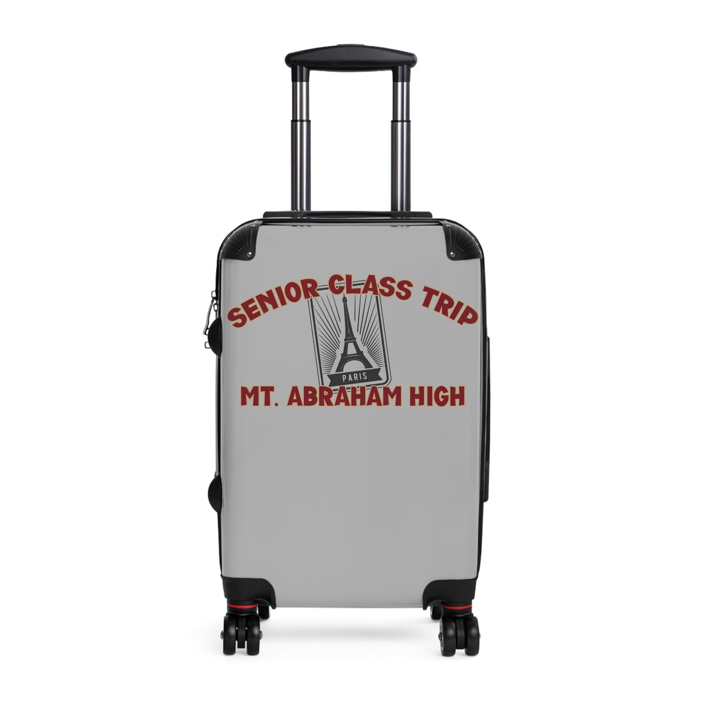 Mt. Abraham High Senior Class Trip Suitcase – Paris or Bust (Travel at Your Own Risk)