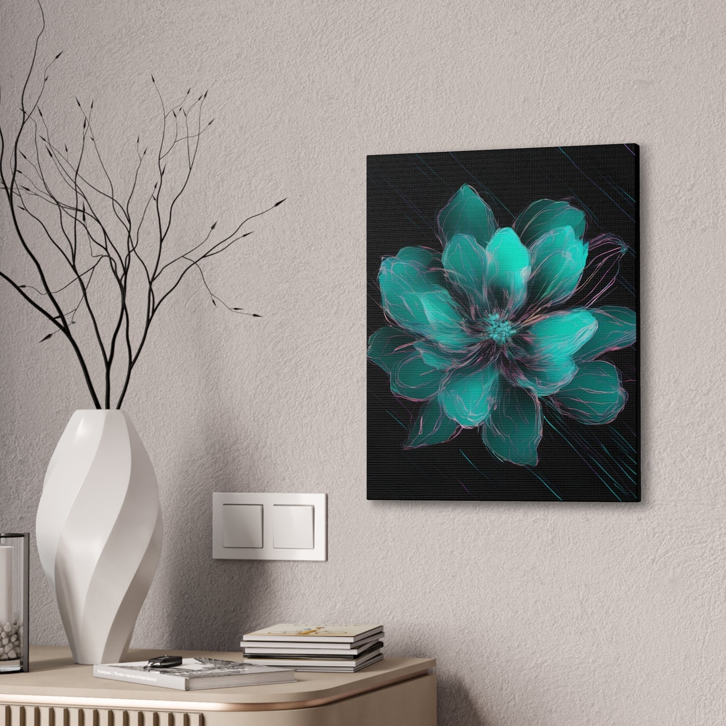 Glow Bloom: A Flower in the Void