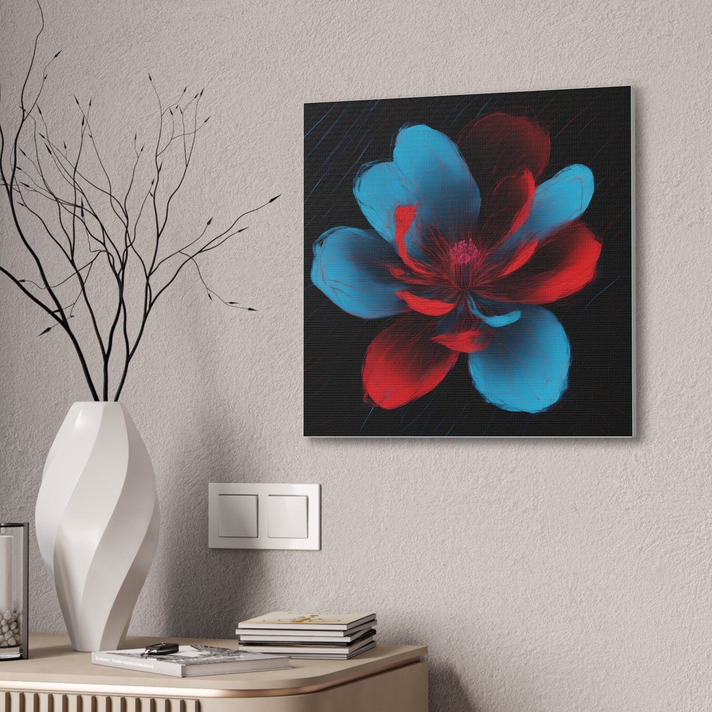 Crimson Drift: Petals of Fire & Ice