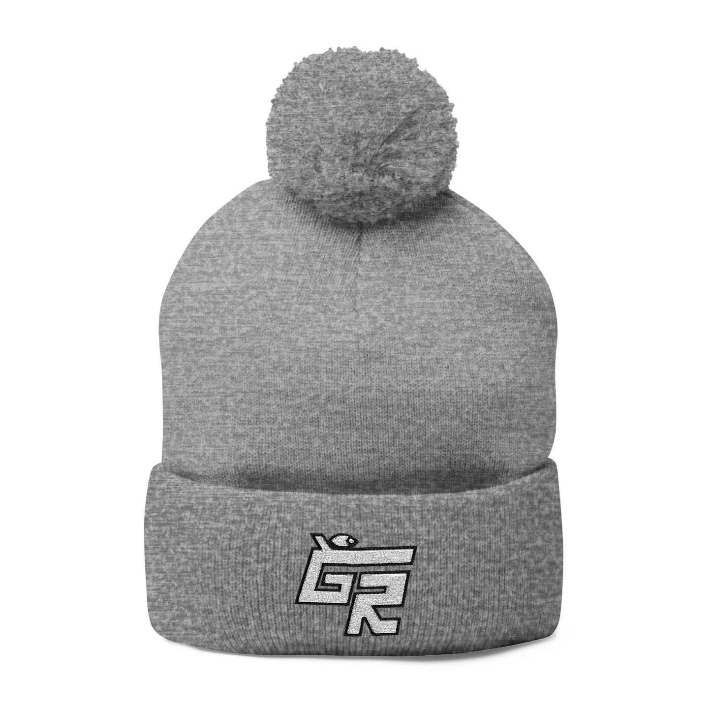 Pom-Pom Beanie (Hockey Spirit Embroidered Cap)
