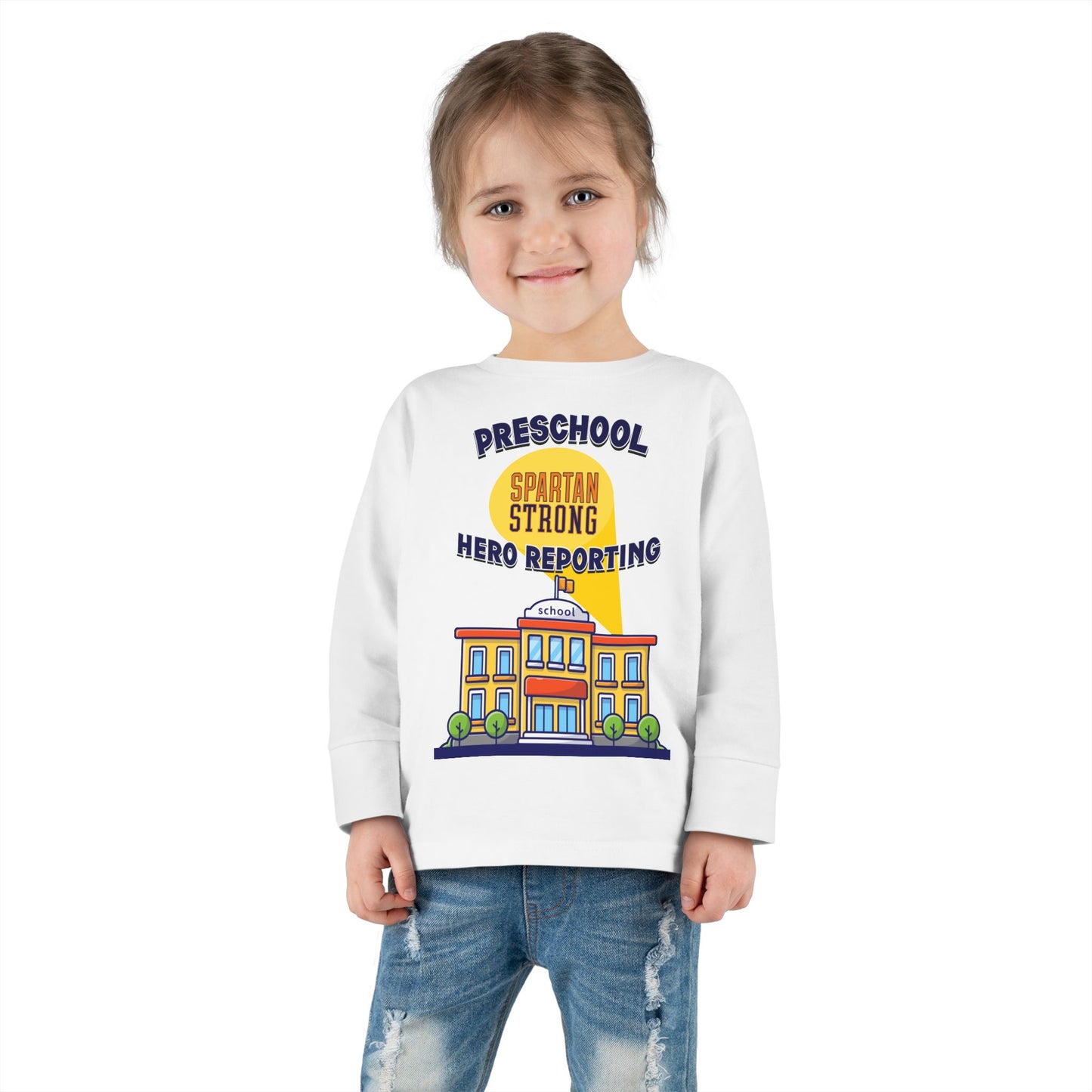 Preschool: Spartan Strong, Hero Reporting – NK Spartans Toddler Long Sleeve Tee